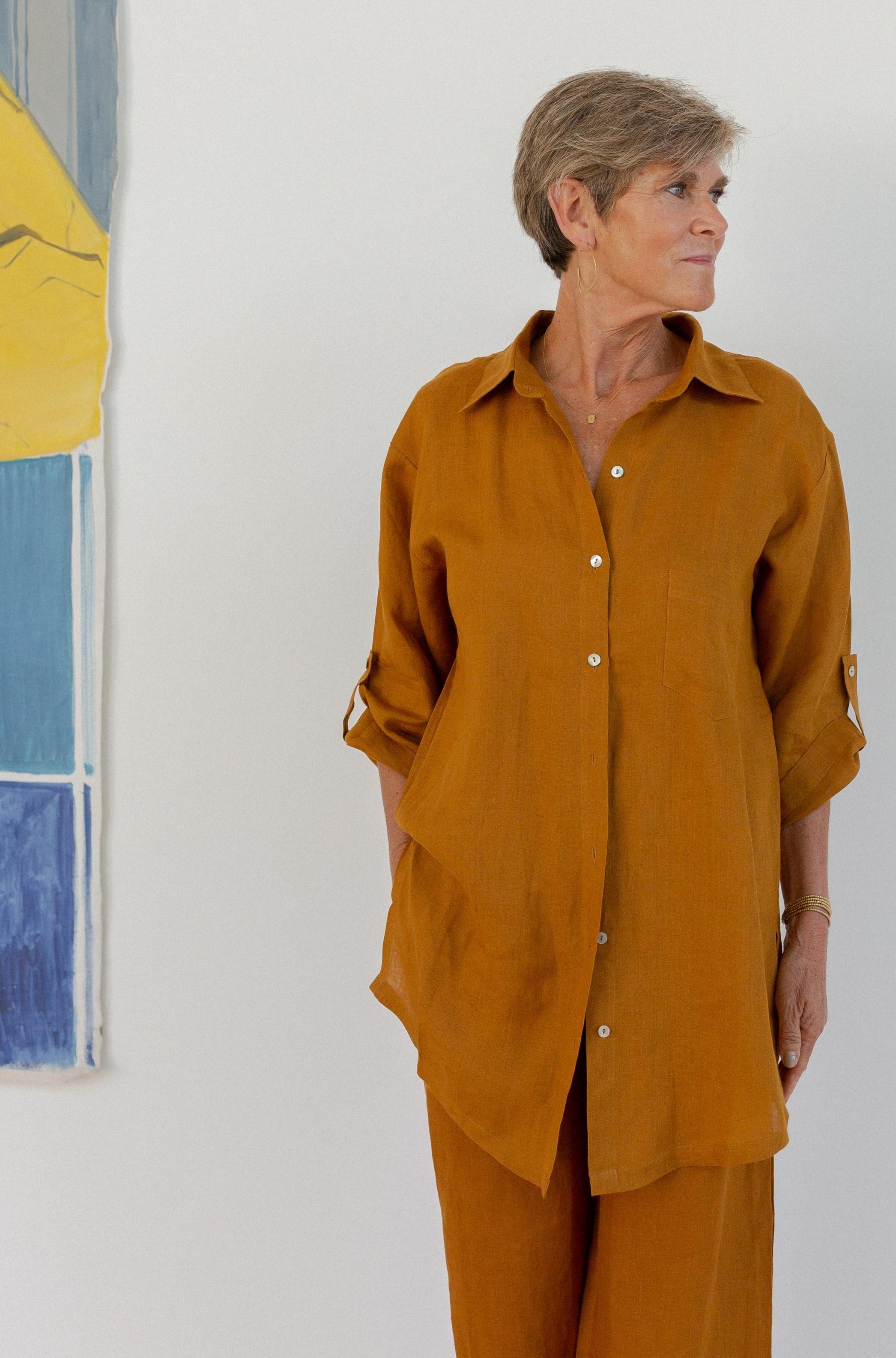 Camisa Estrella · Ambar
