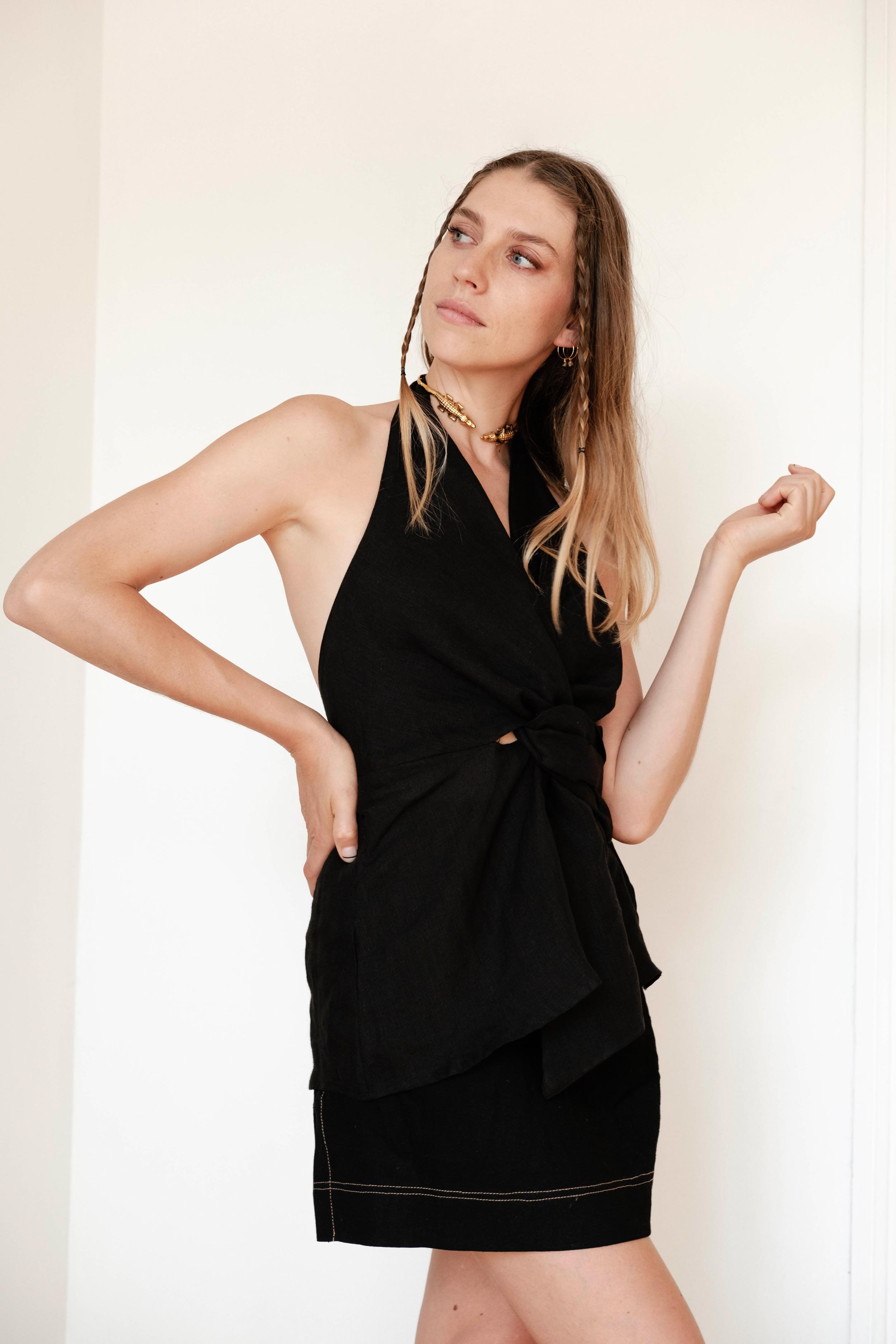 Top Nudo · Negro
