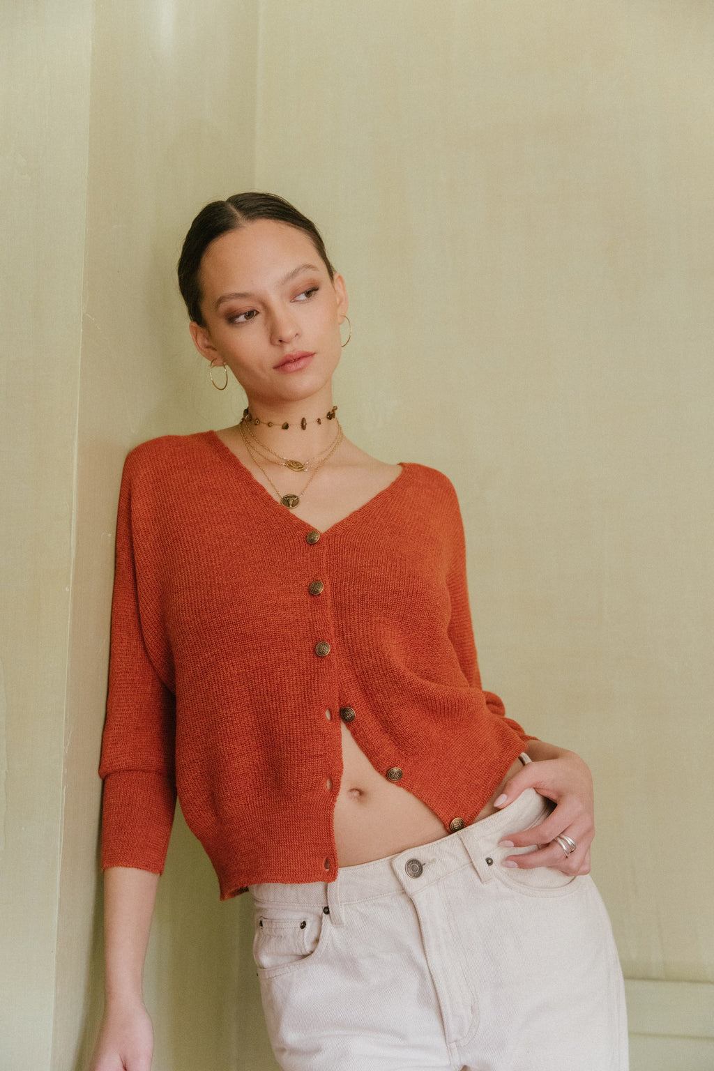 Cardigan Merly · Ladrillo
