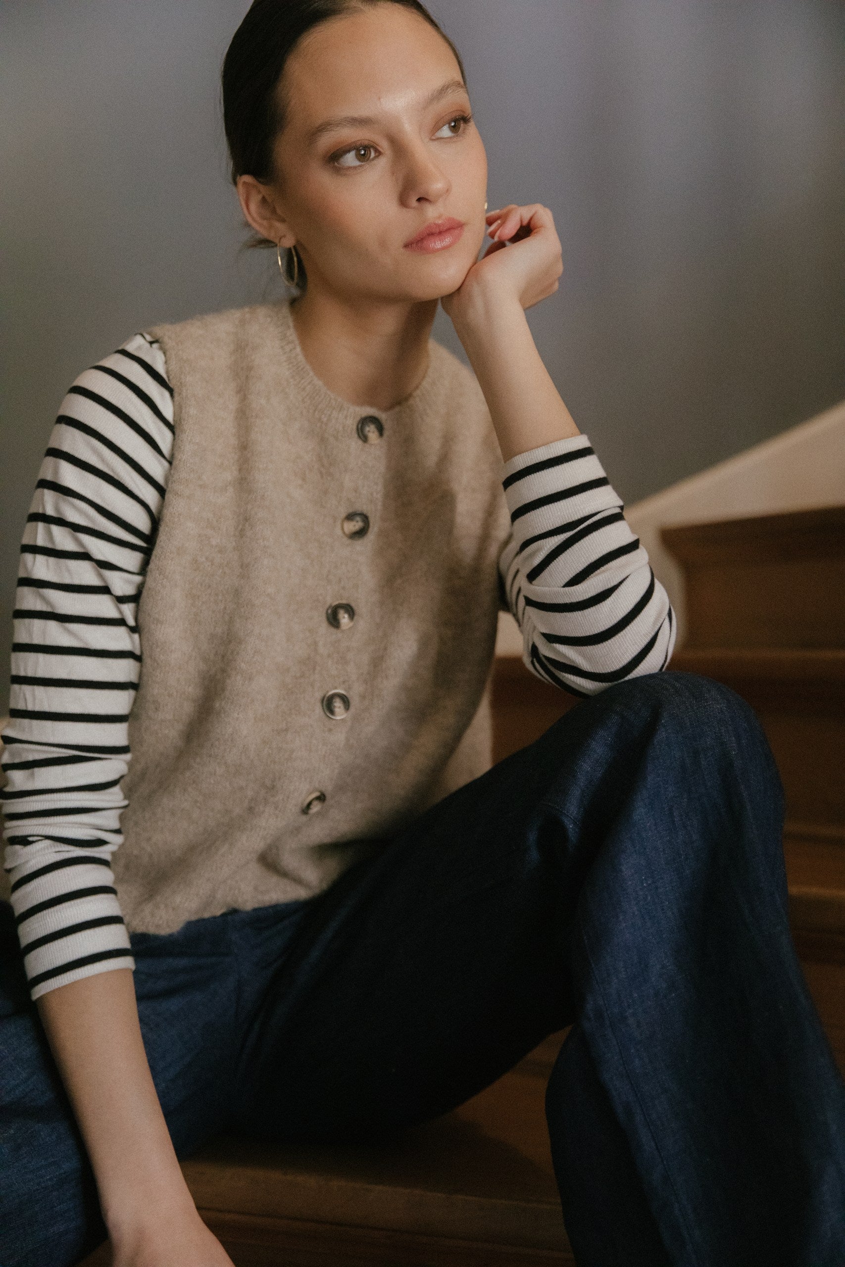 Chaleco Diana · Beige