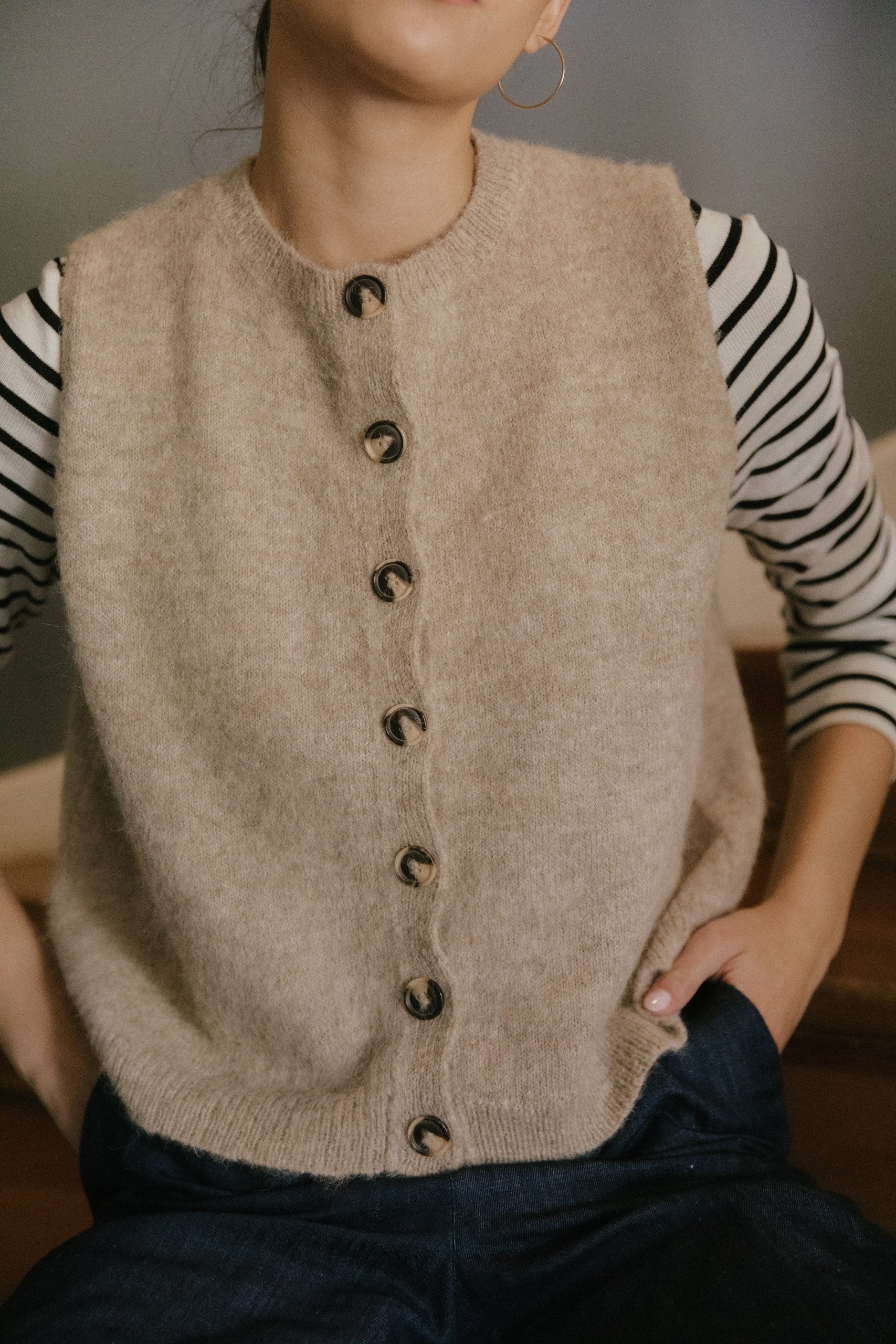 Chaleco Diana · Beige