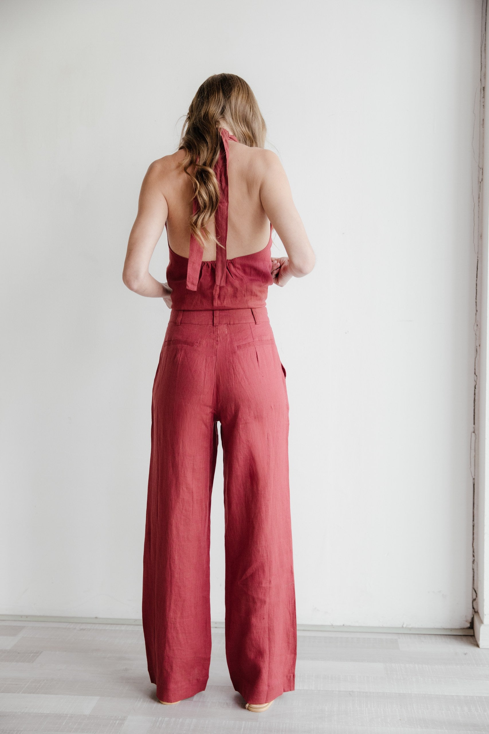 Pantalón Bex · Cherry