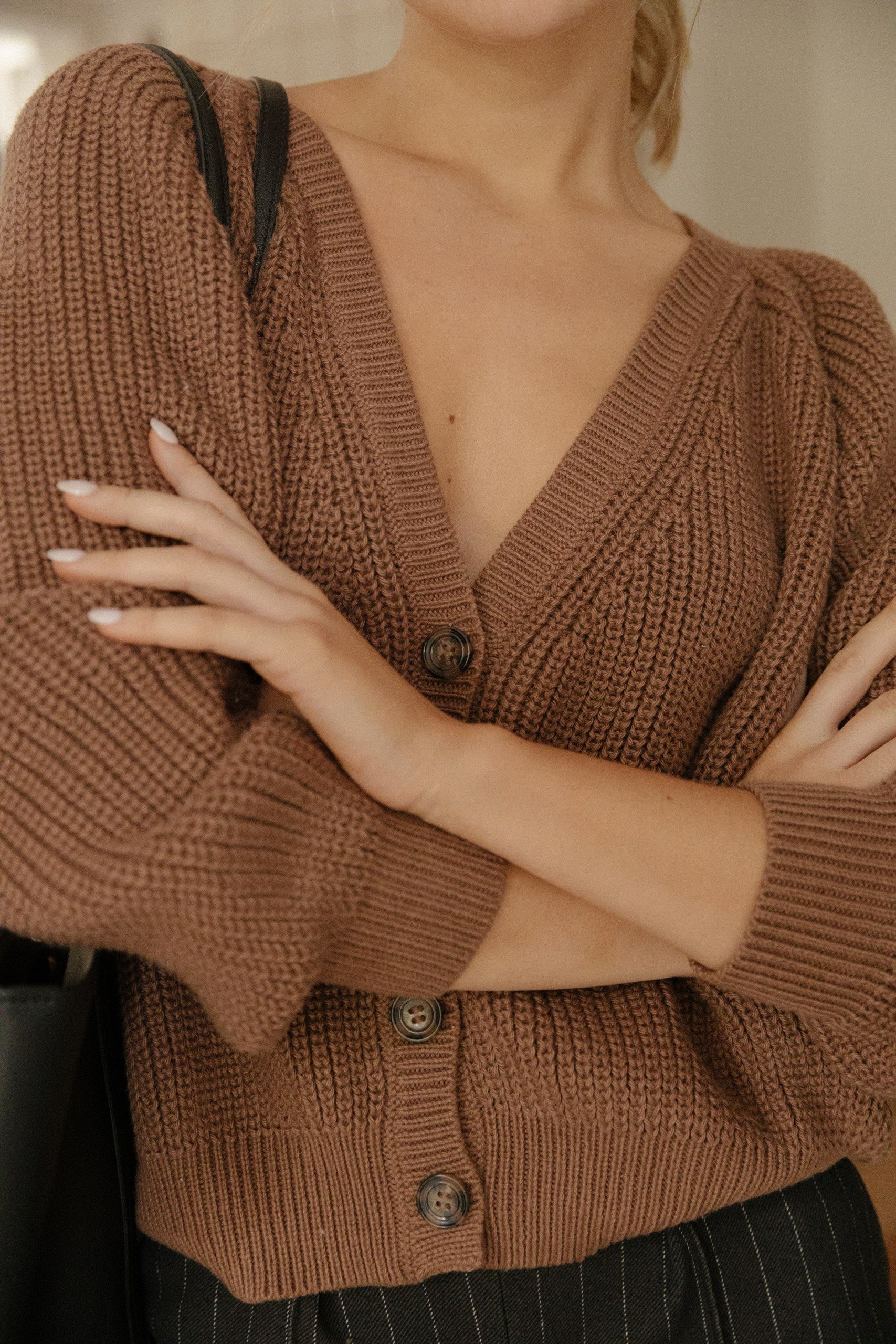 Cardigan Ame · Camel