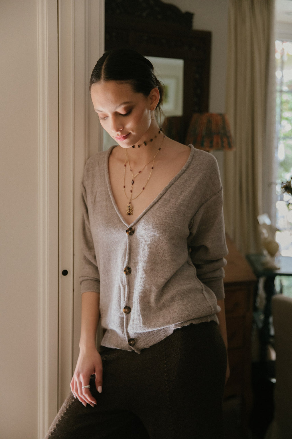 Cardigan Viena · Nacar