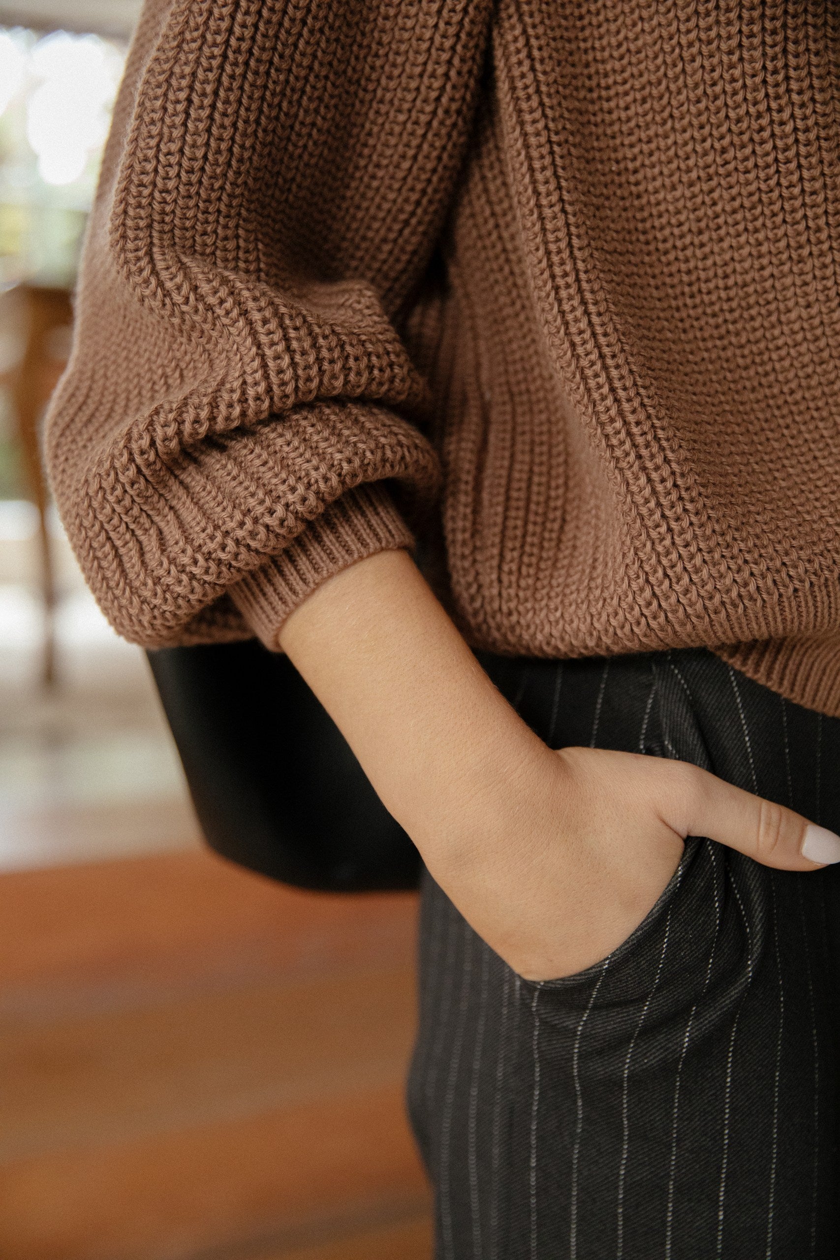 Cardigan Ame · Camel