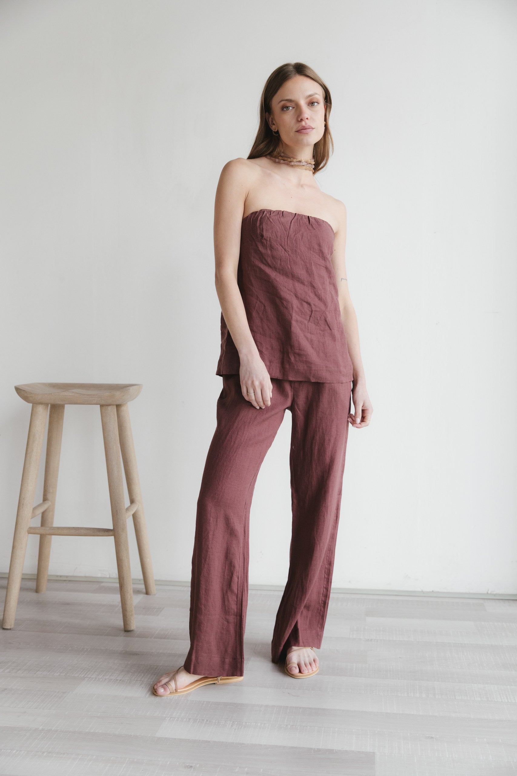 Pantalón Bex · Vino