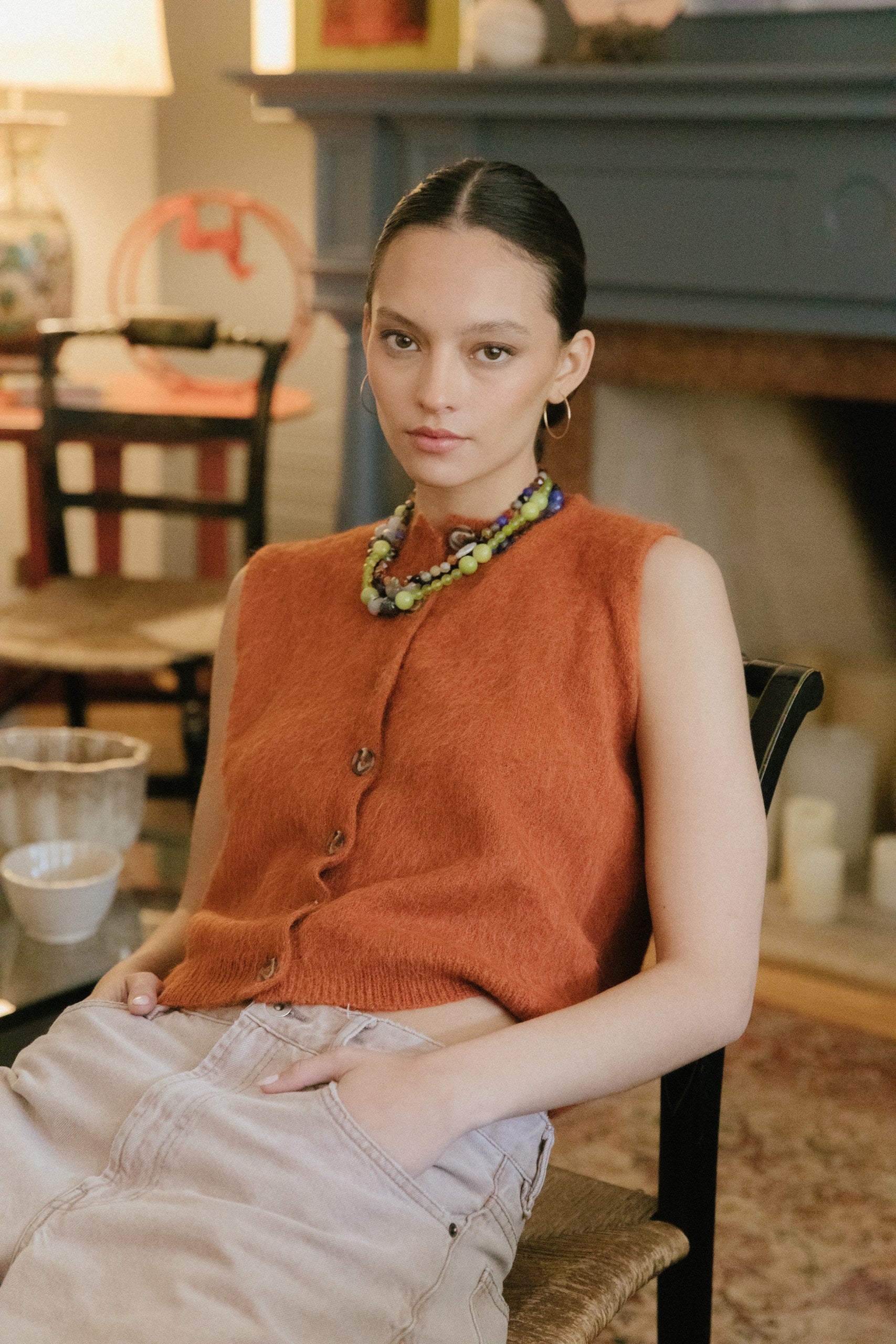Chaleco Diana · Terracota