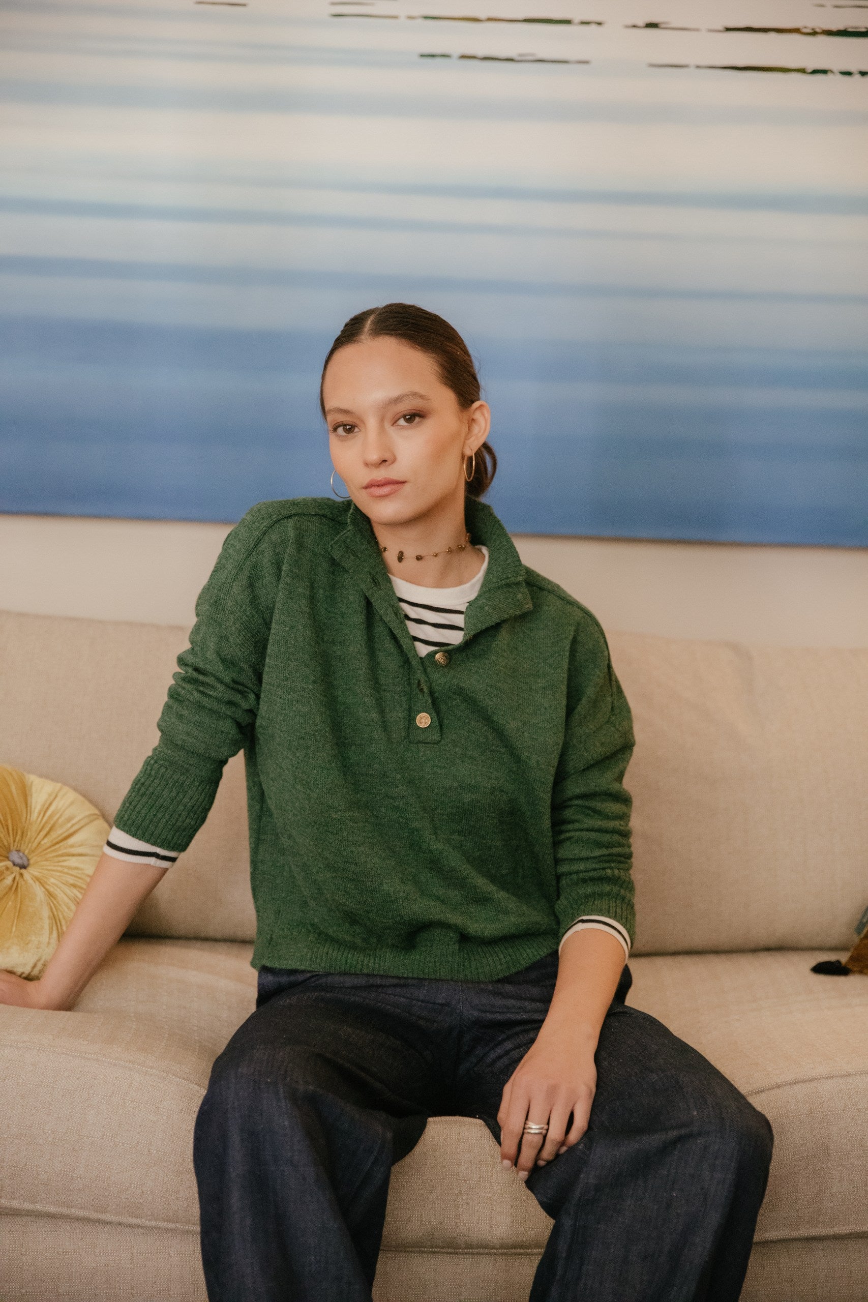 Sweater Begur · Verde Peral