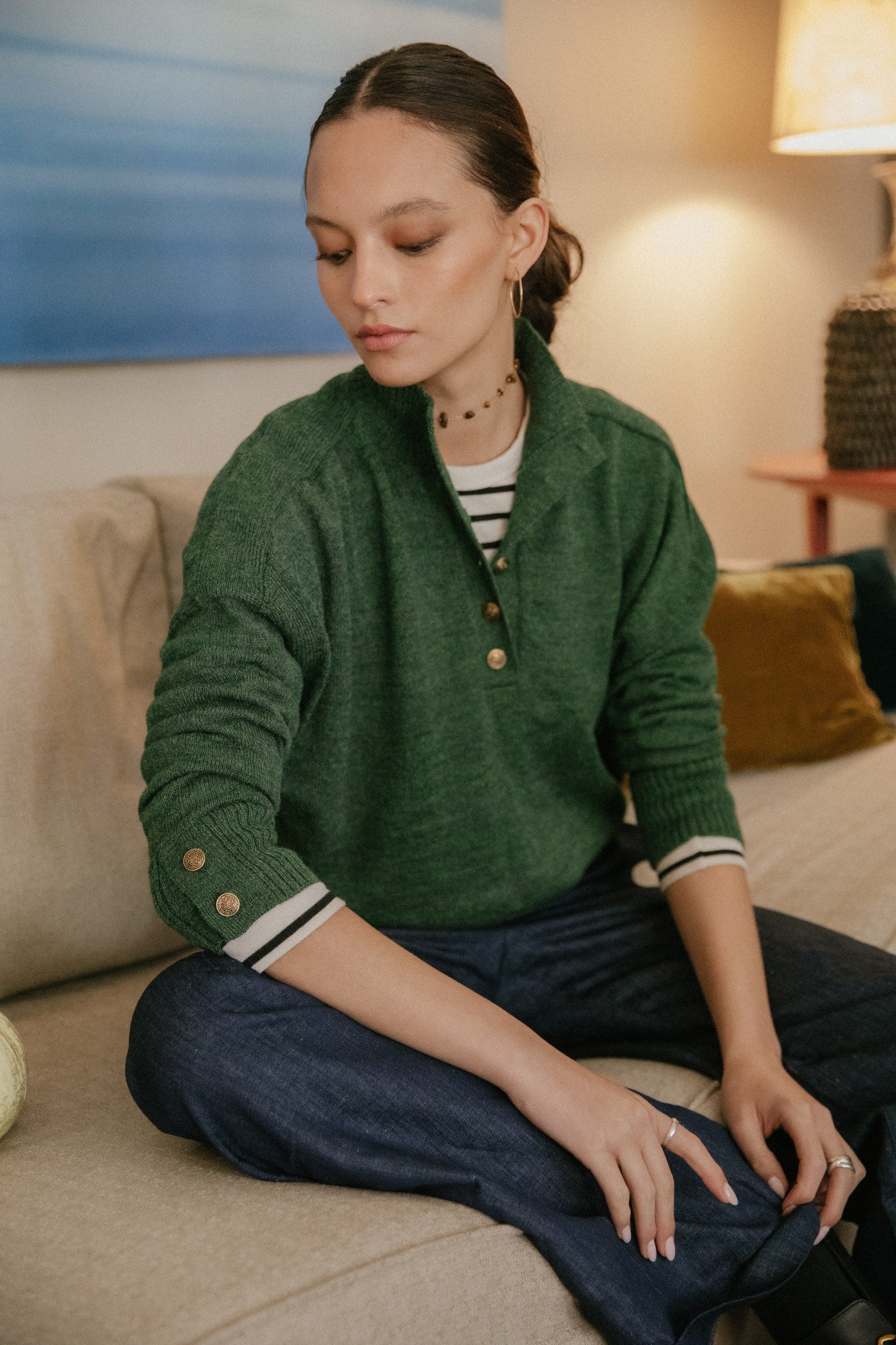 Sweater Begur · Verde Peral