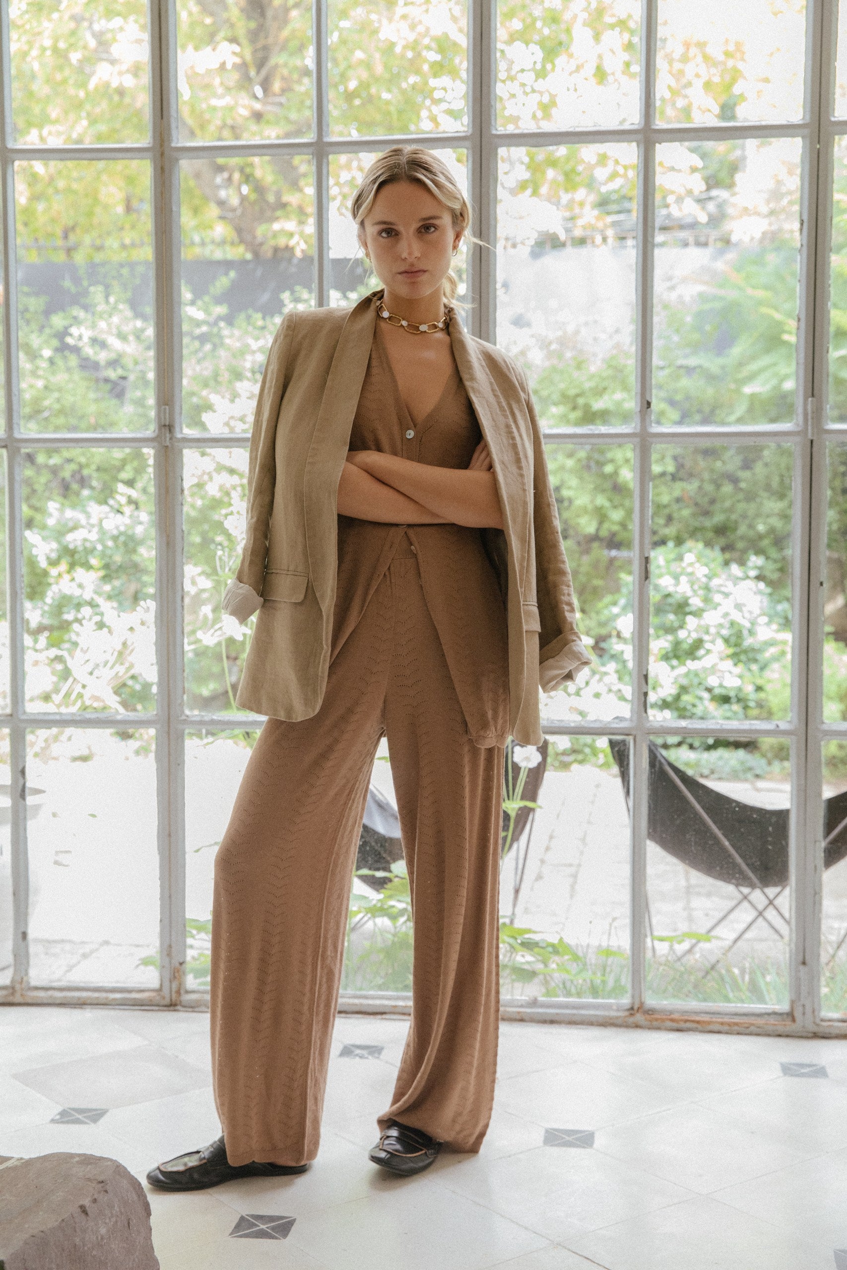 Pantalon Ondas · Toffee