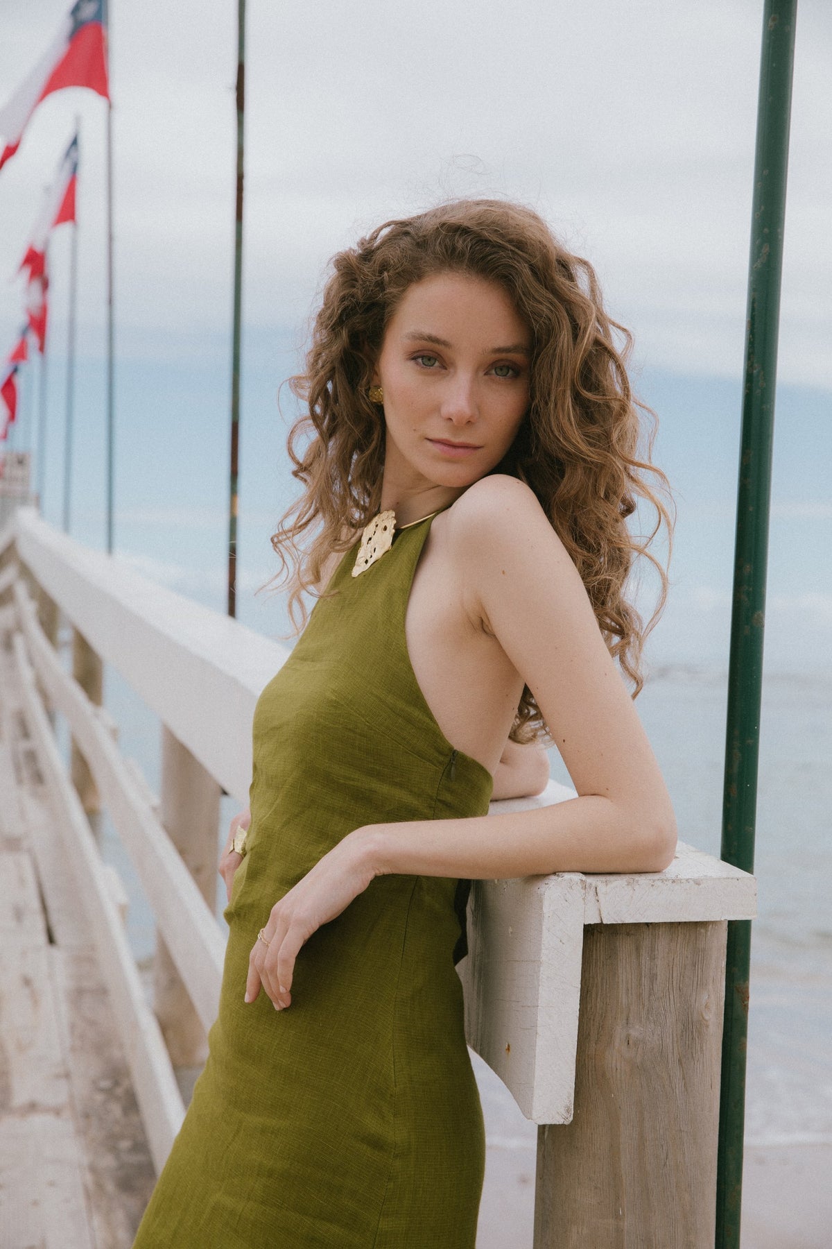 Vestido Hals · Pistacho