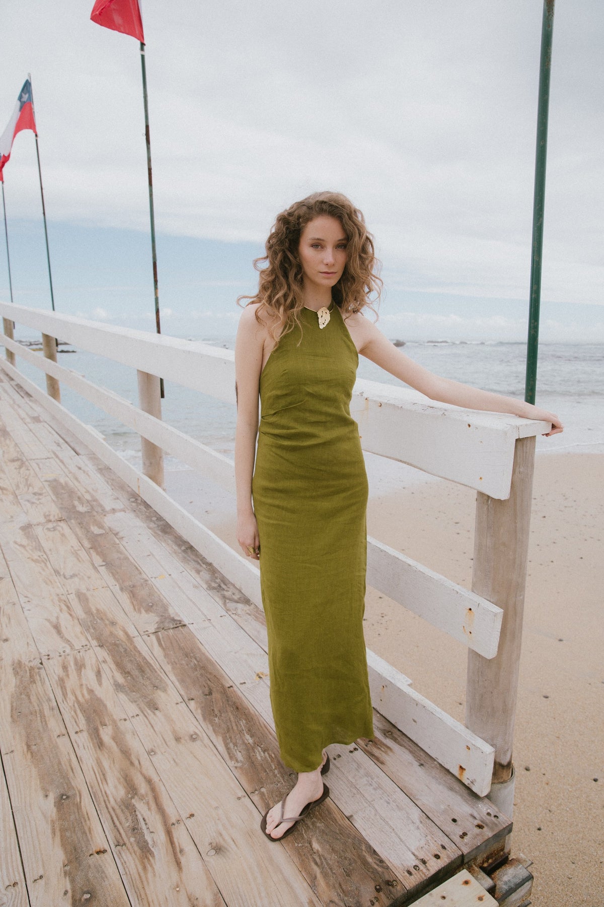 Vestido Hals · Pistacho