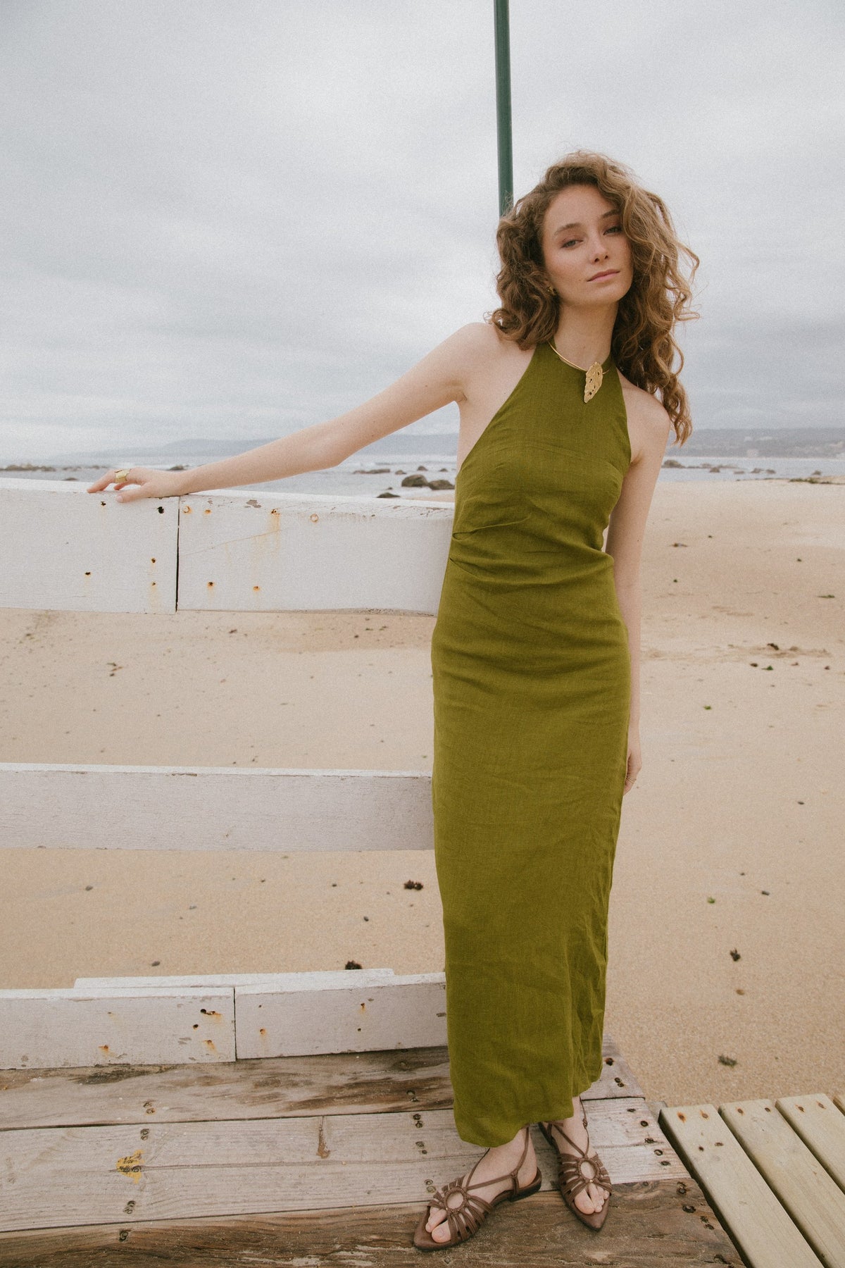 Vestido Hals · Pistacho