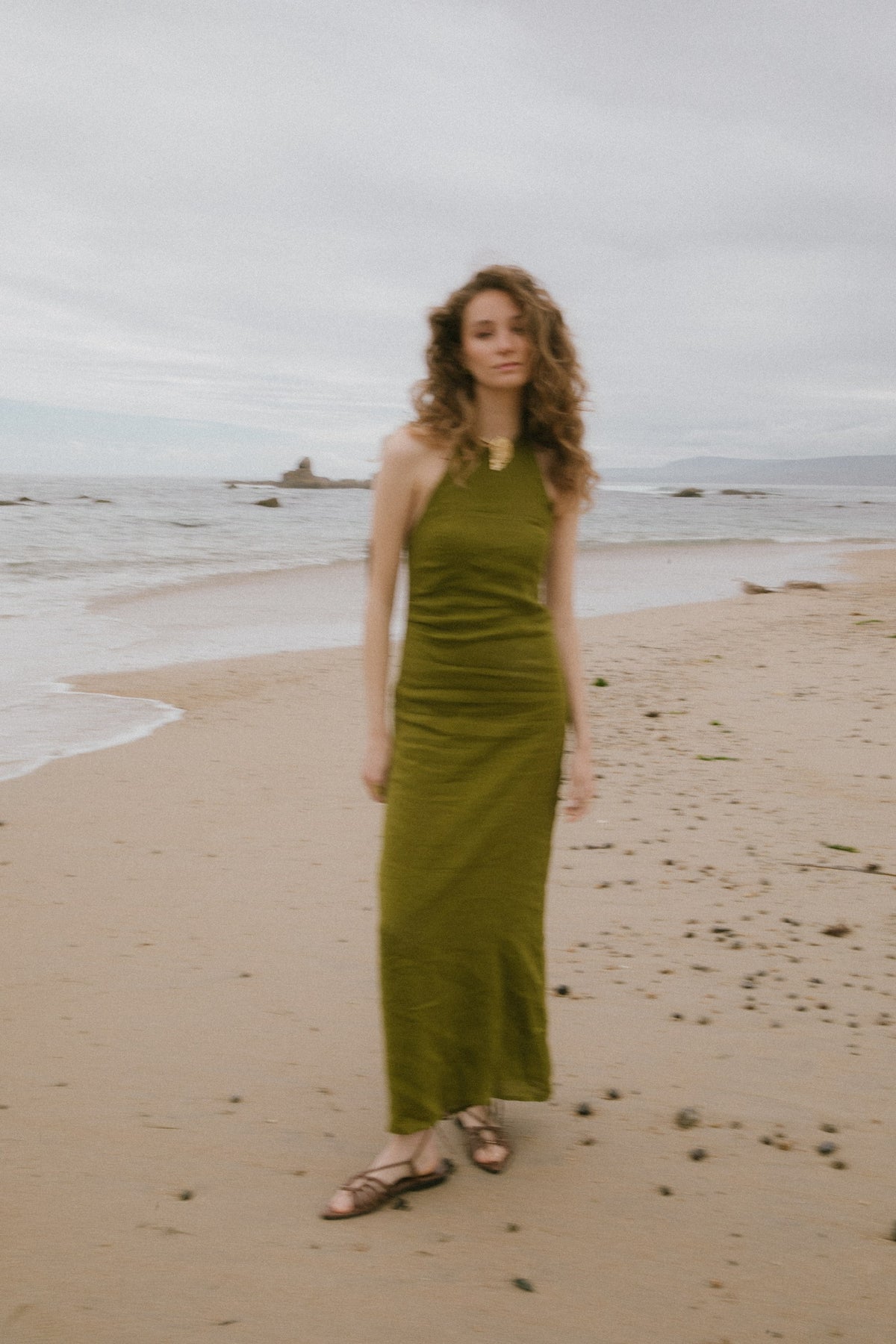 Vestido Hals · Pistacho