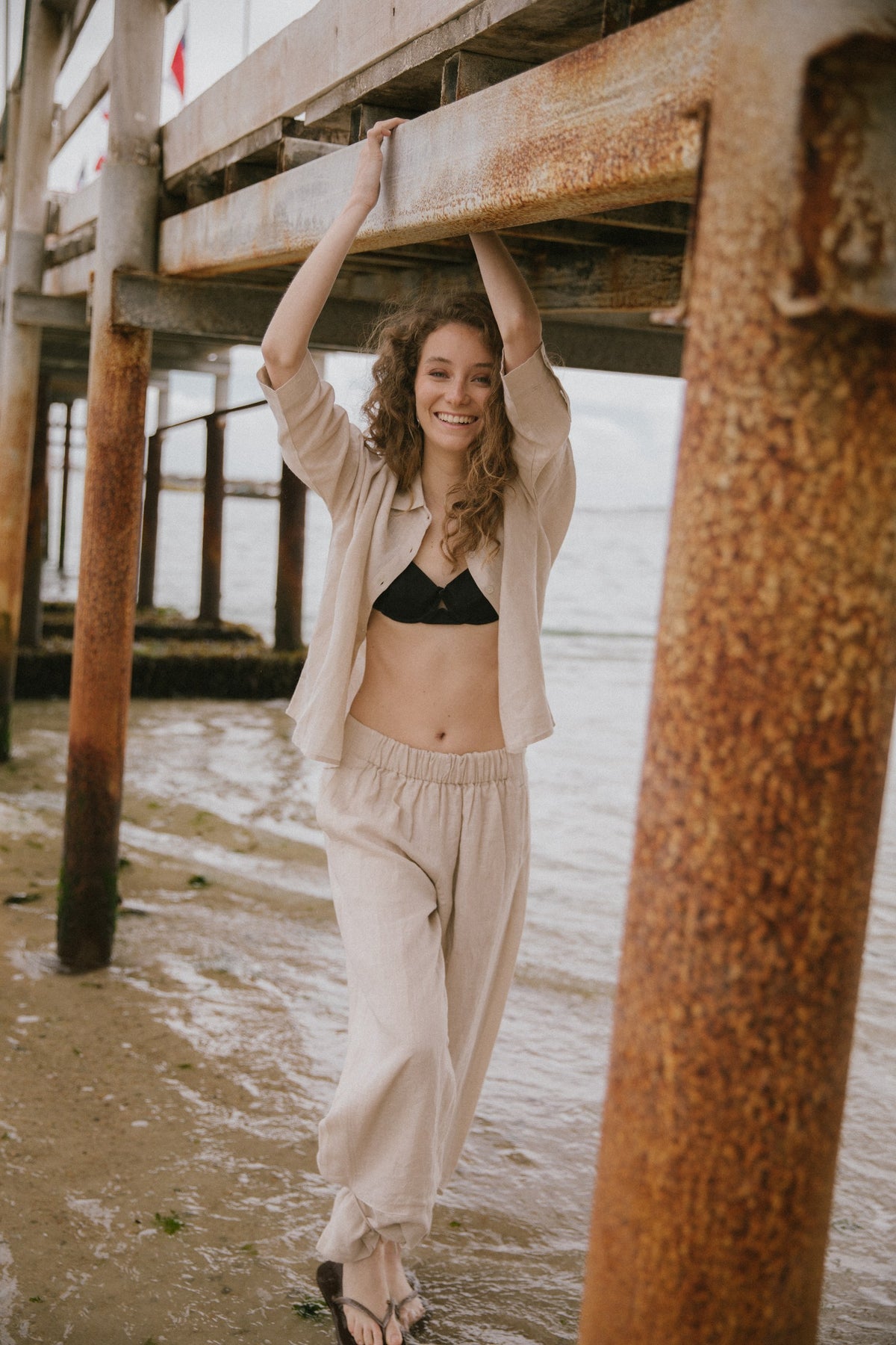 Pantalón Ela · Nude