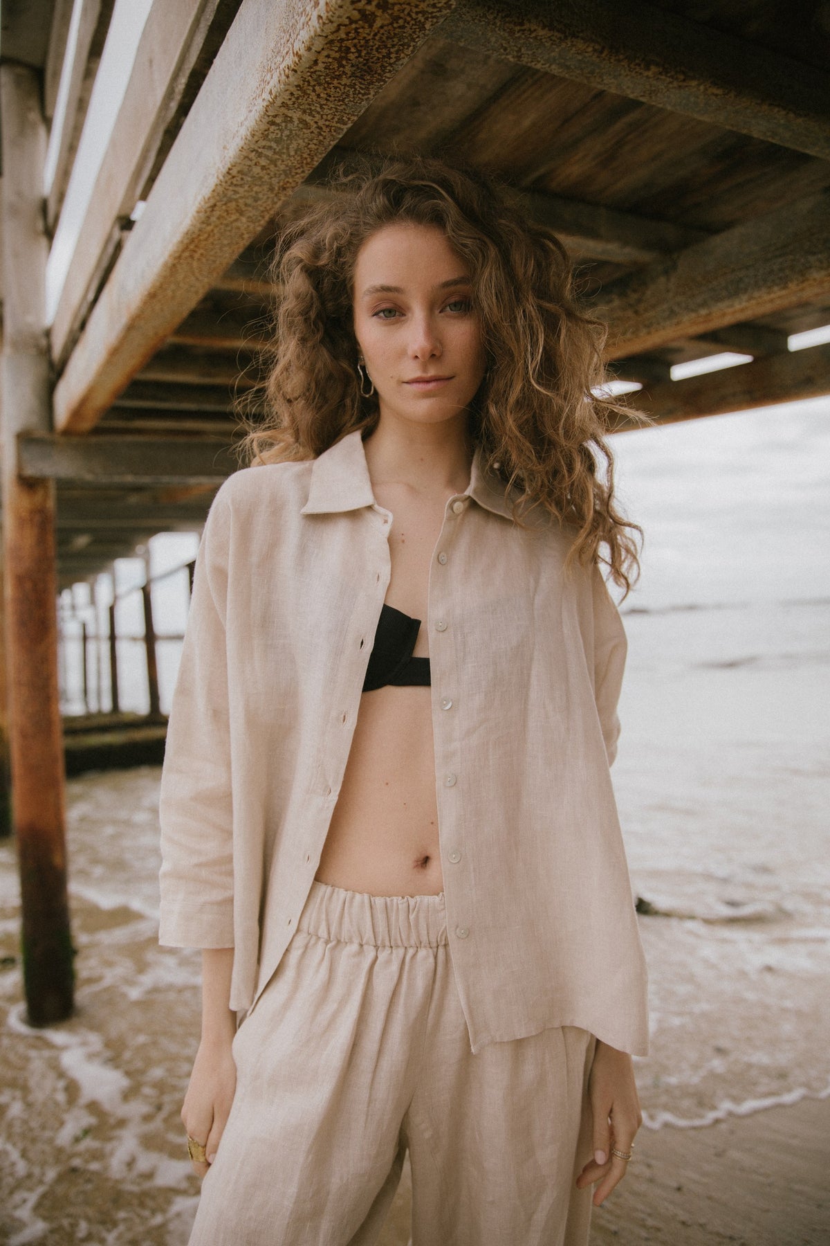 Camisa Diani · Nude