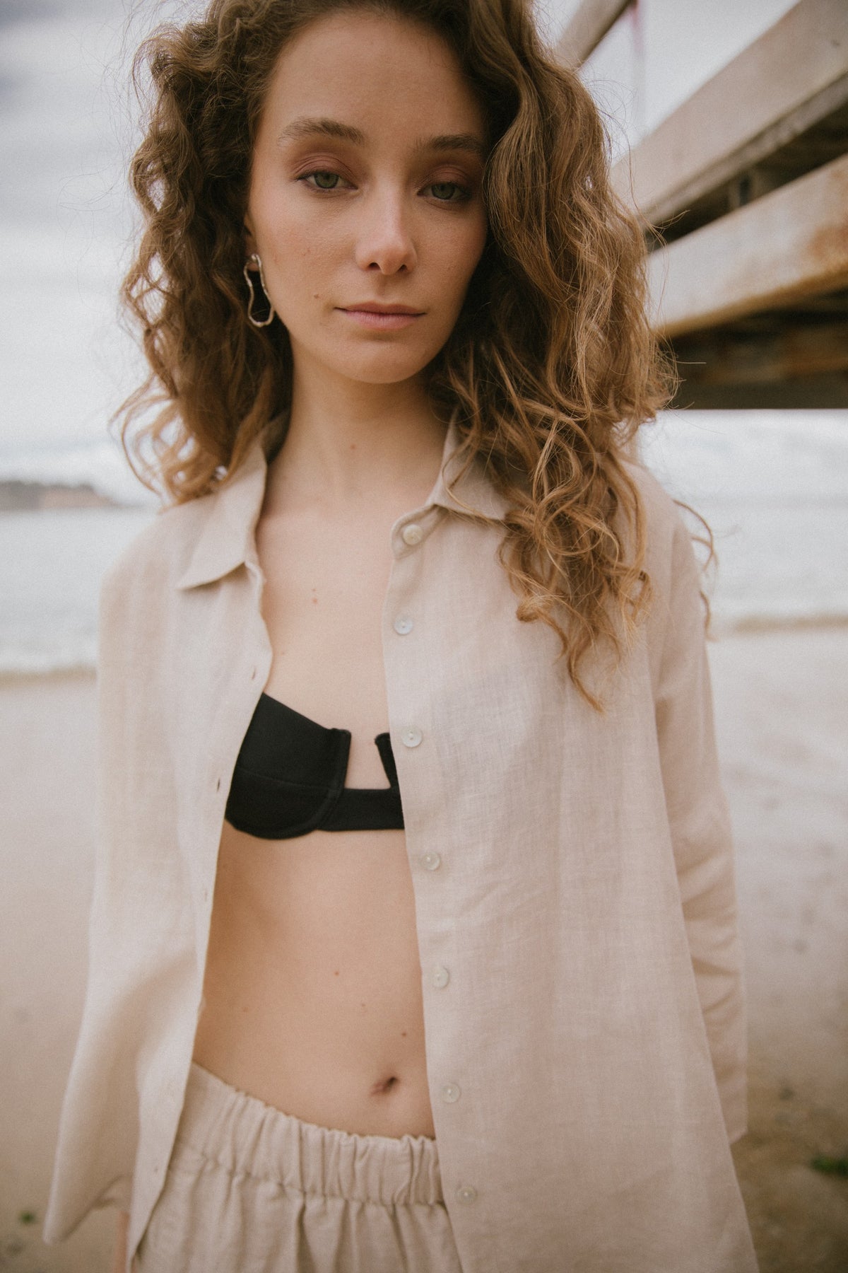 Camisa Diani · Nude