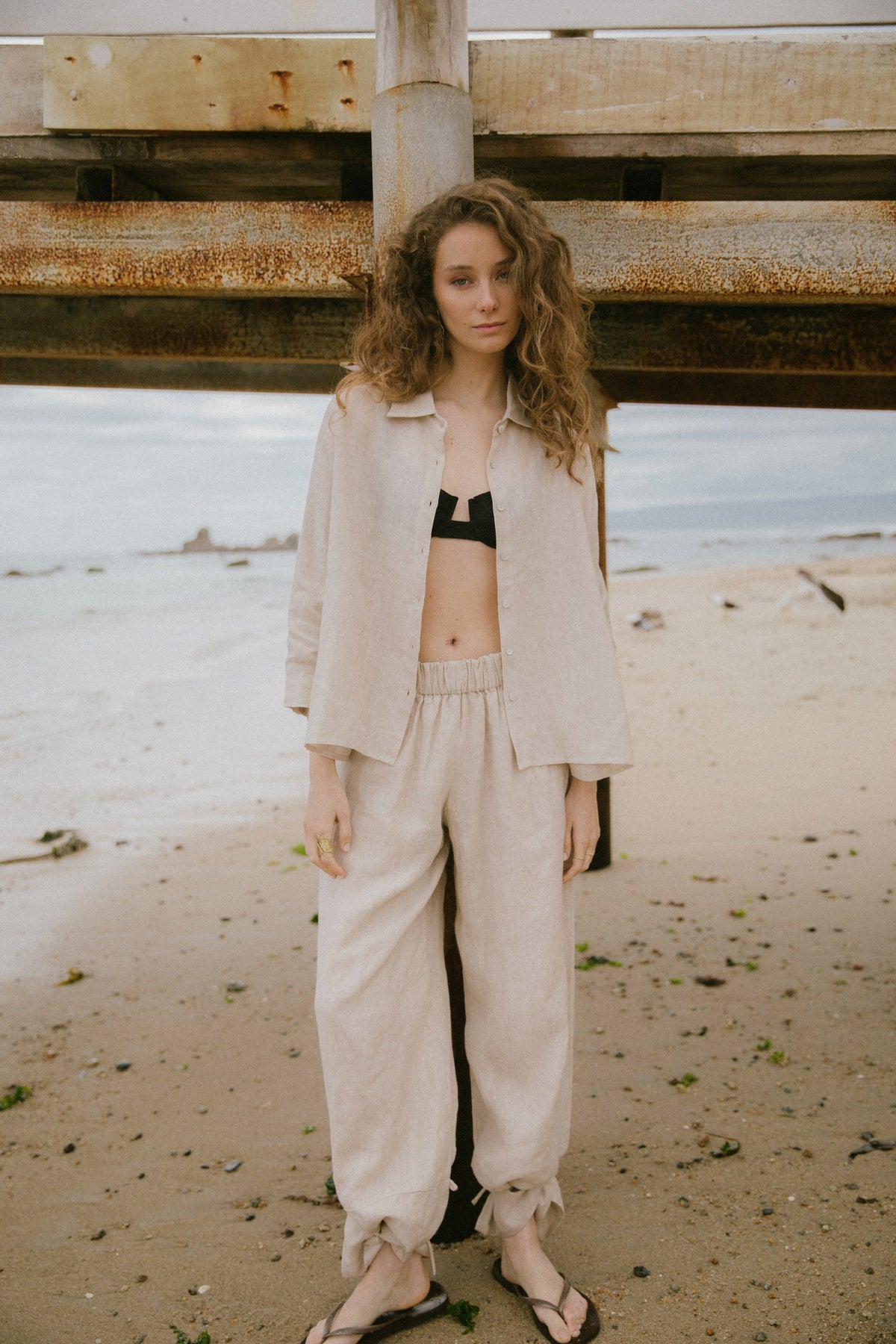 Pantalón Ela · Nude