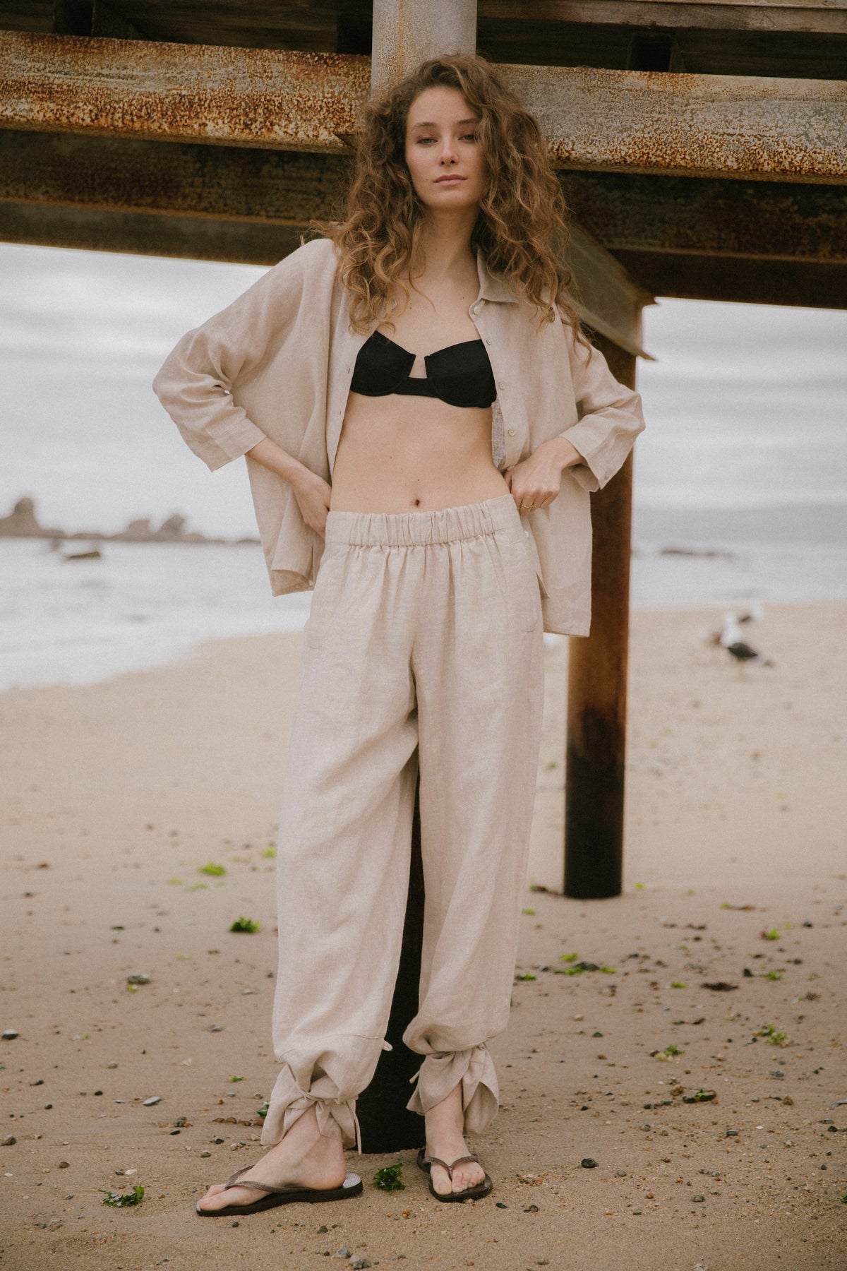 Pantalón Ela · Nude