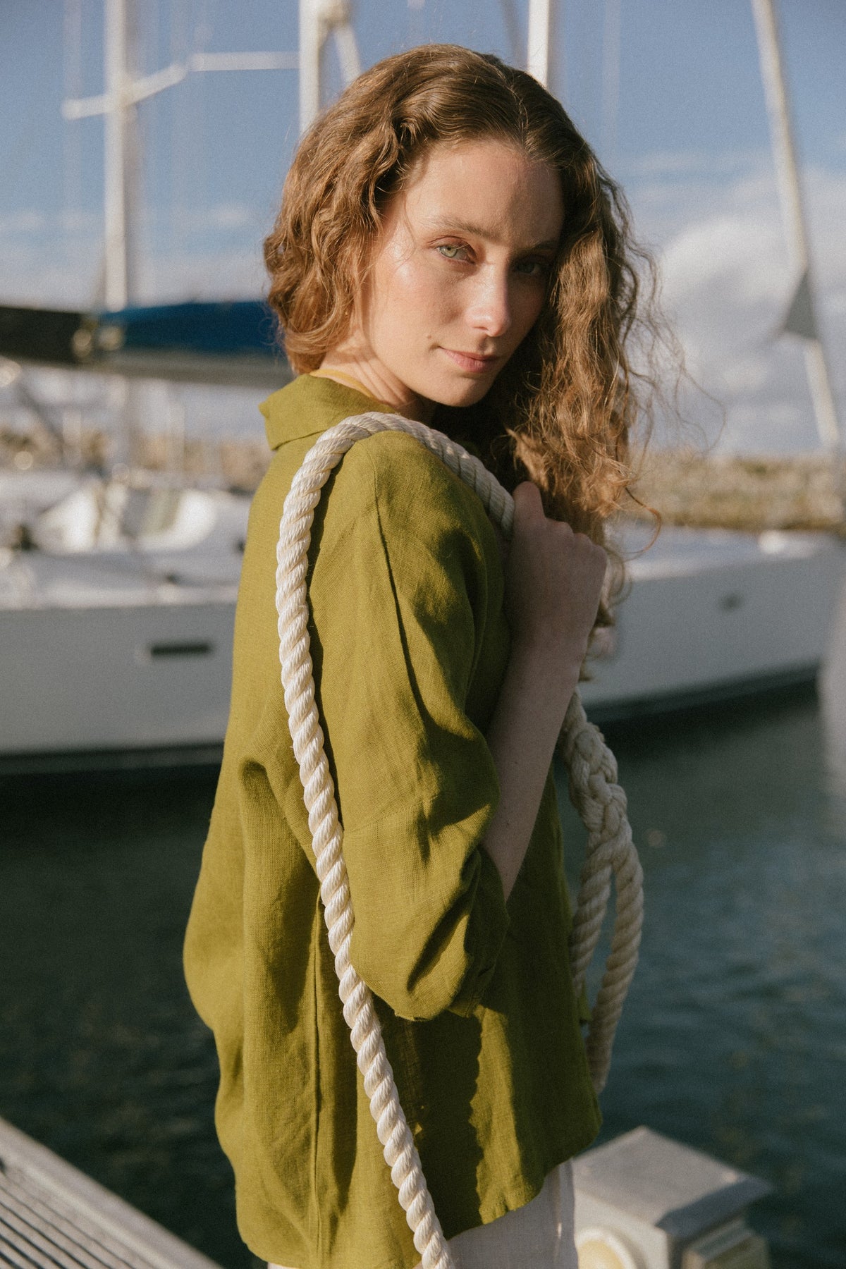 Camisa Diani · Pistacho