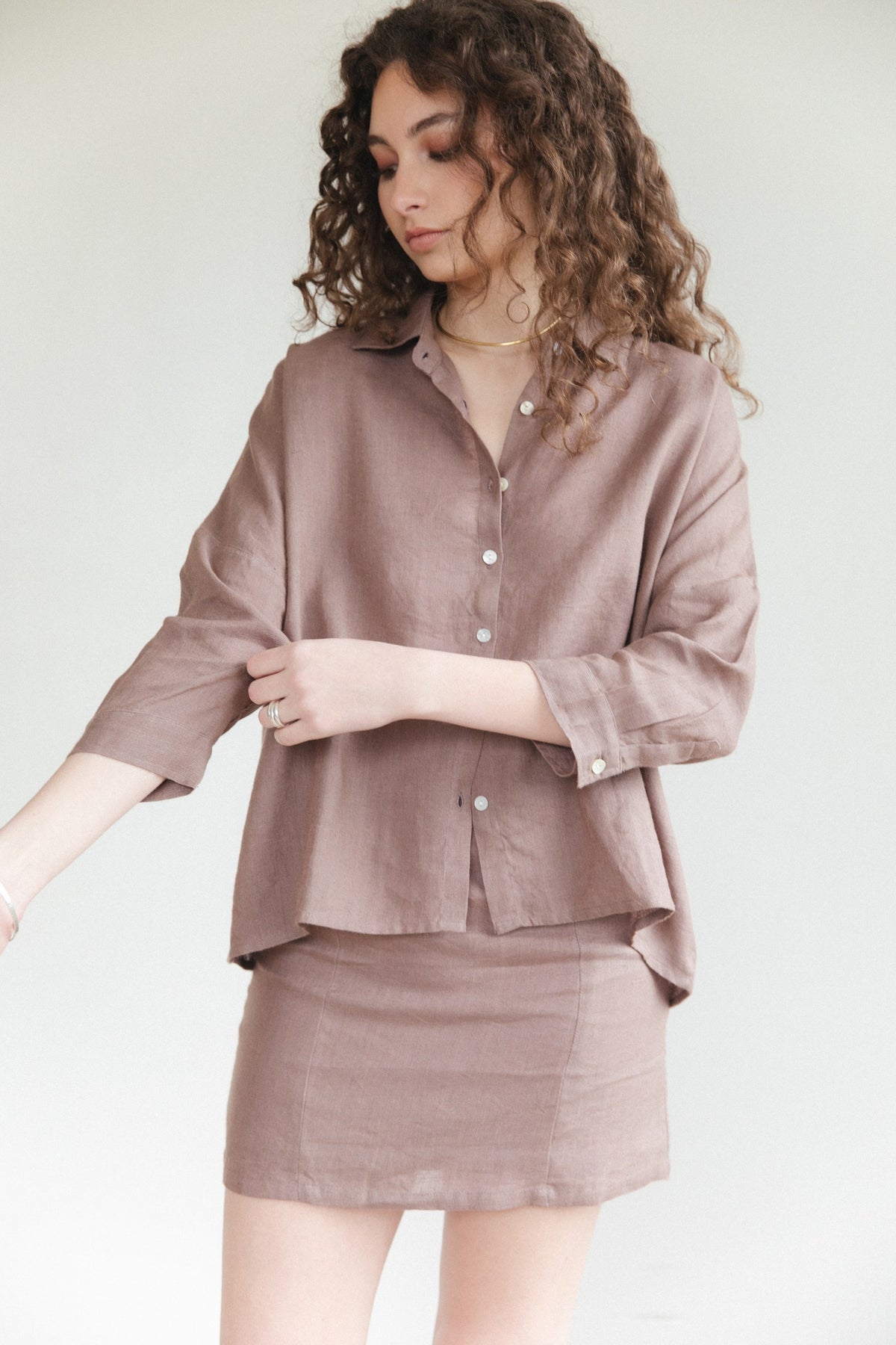 Camisa Diani · Malva