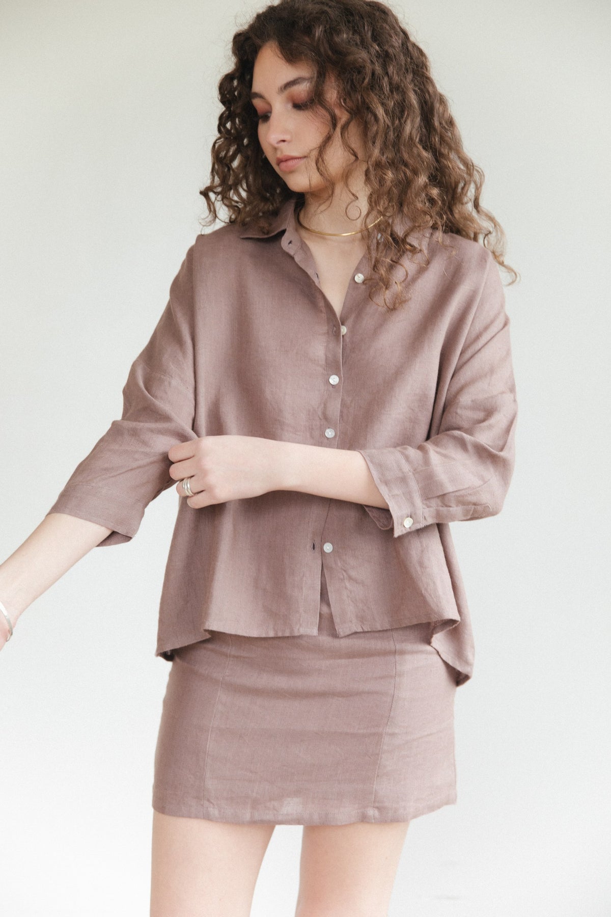 Camisa Diani · Malva