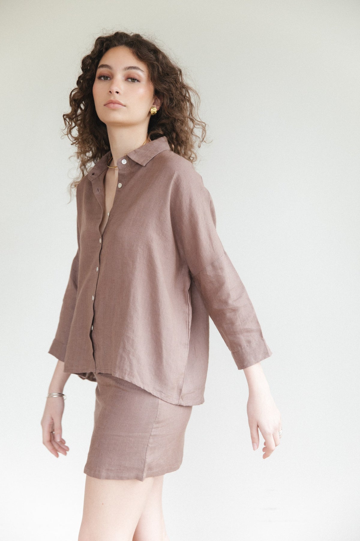 Camisa Diani · Malva