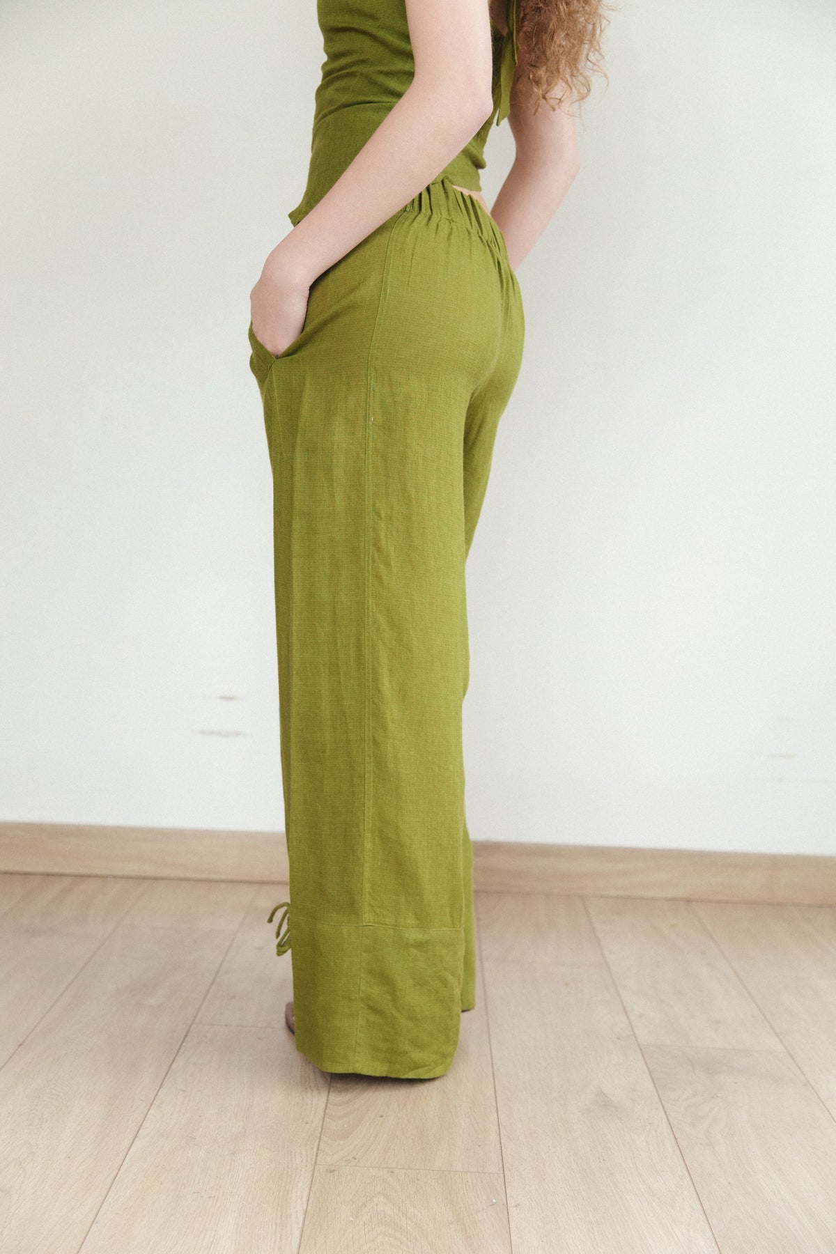Pantalón Ela · Pistacho