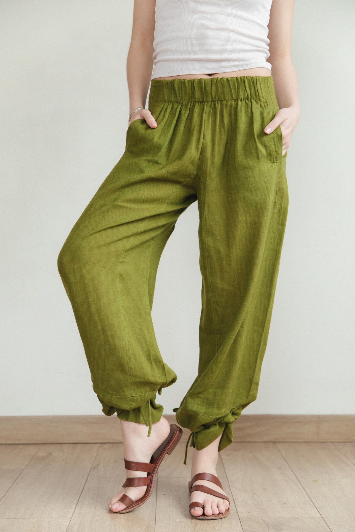 Pantalón Ela · Pistacho