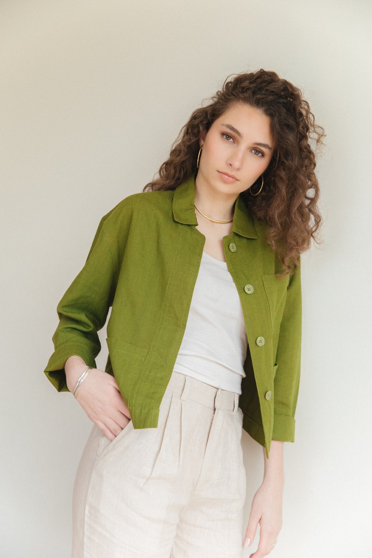 Chaqueta Masi · Pistacho