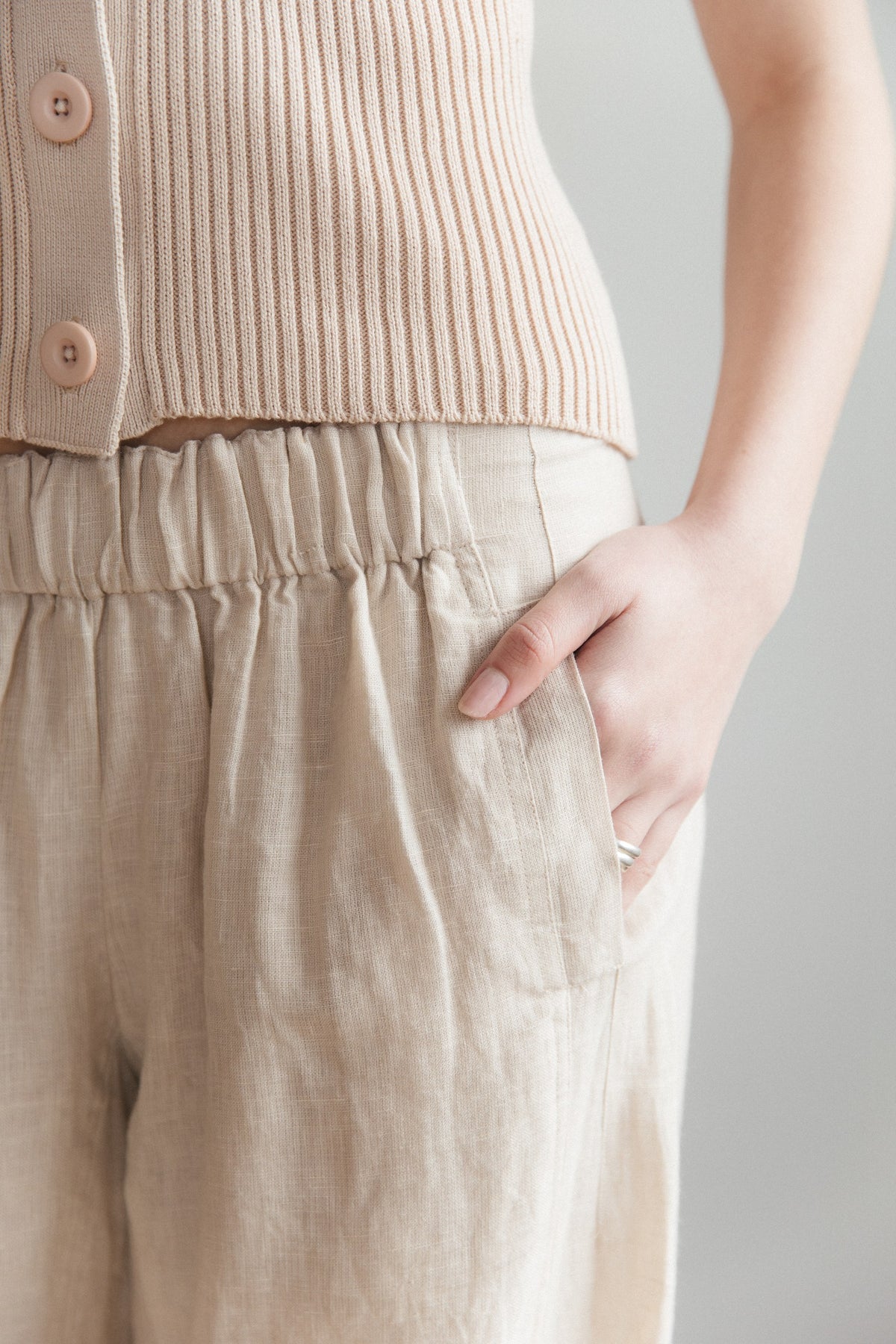 Pantalón Ela · Nude