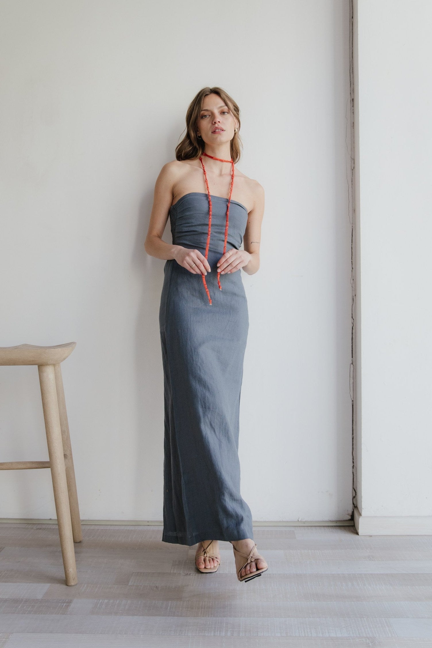 Vestido Perth  · Pizarra