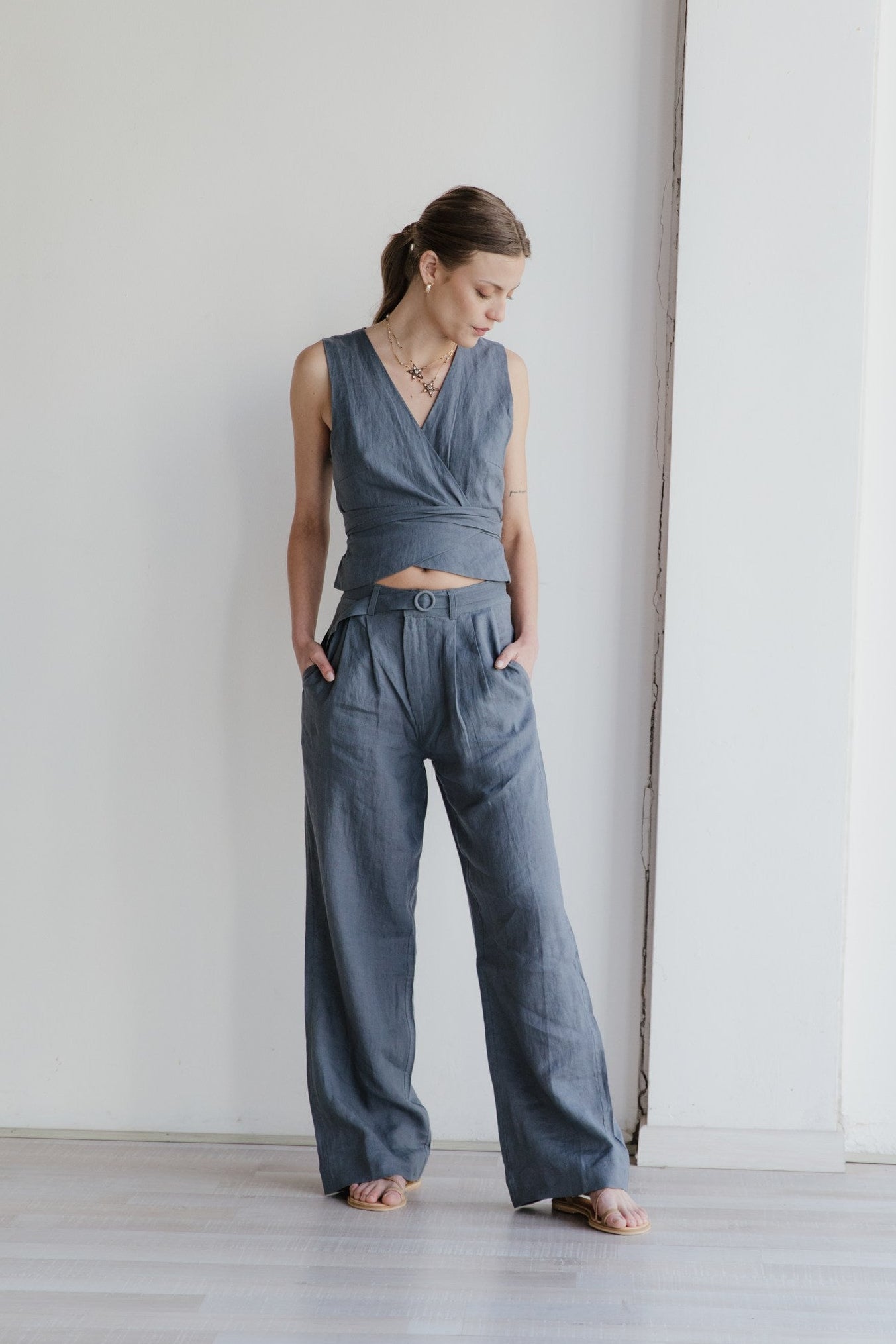 Pantalón Bex · Pizarra