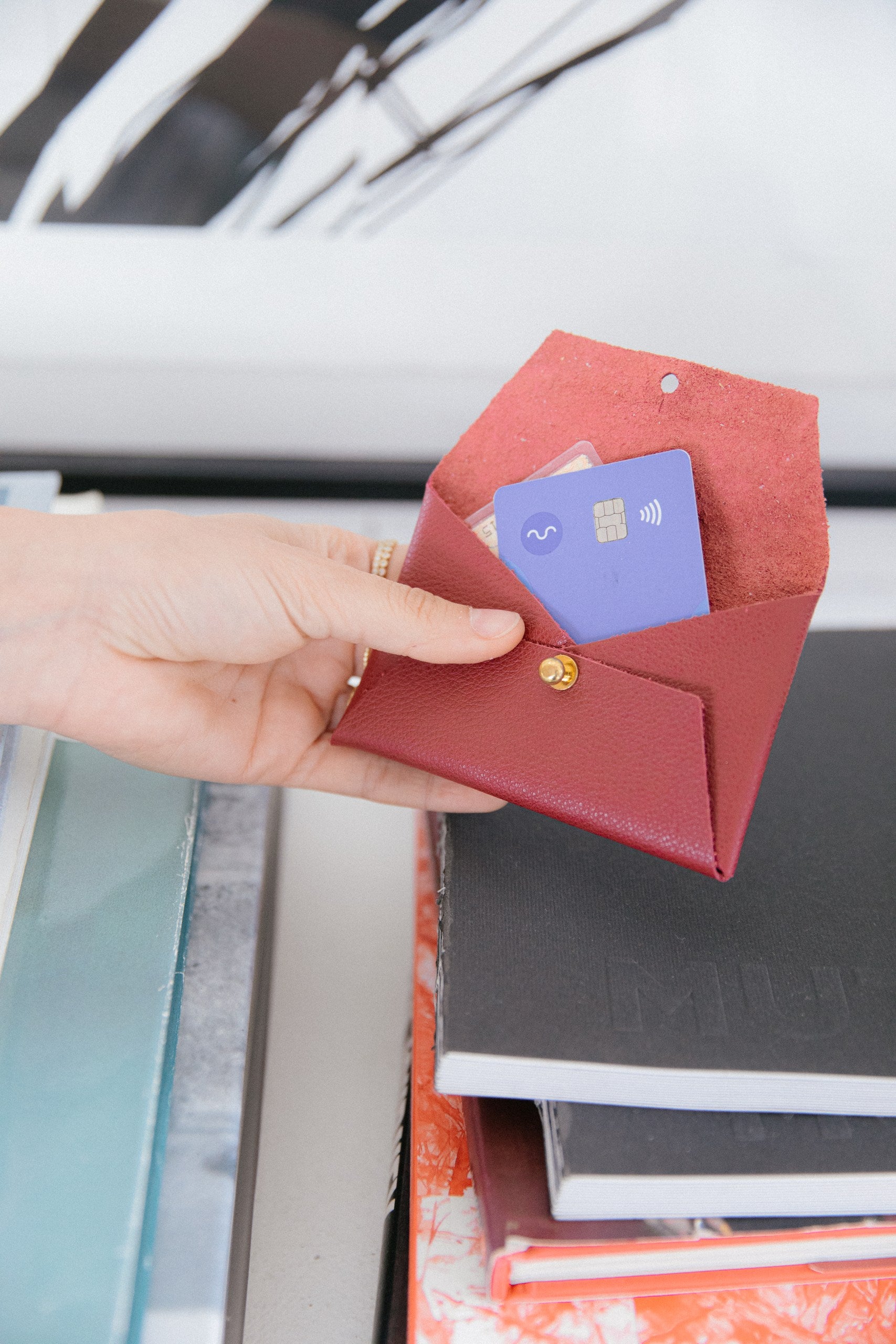 Tarjetero Nina · Granate