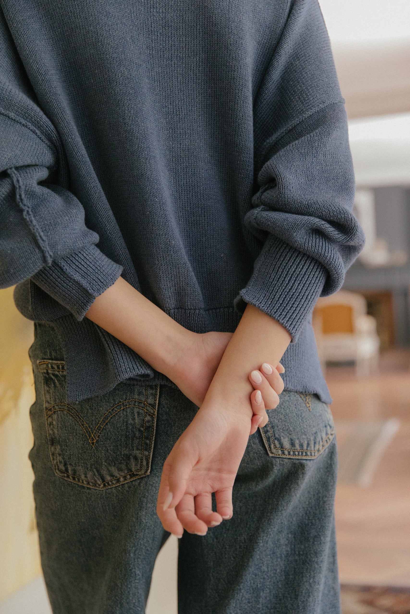 Mini Tejido Cozy · Azulino