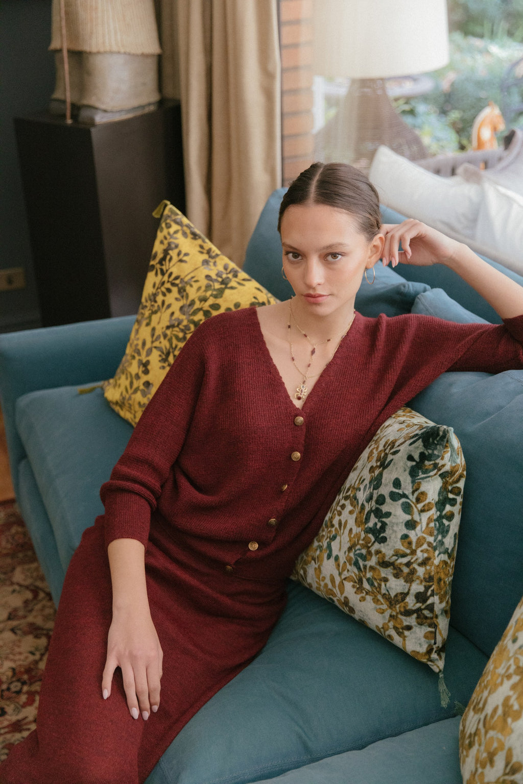 Cardigan Merly · Cranberry