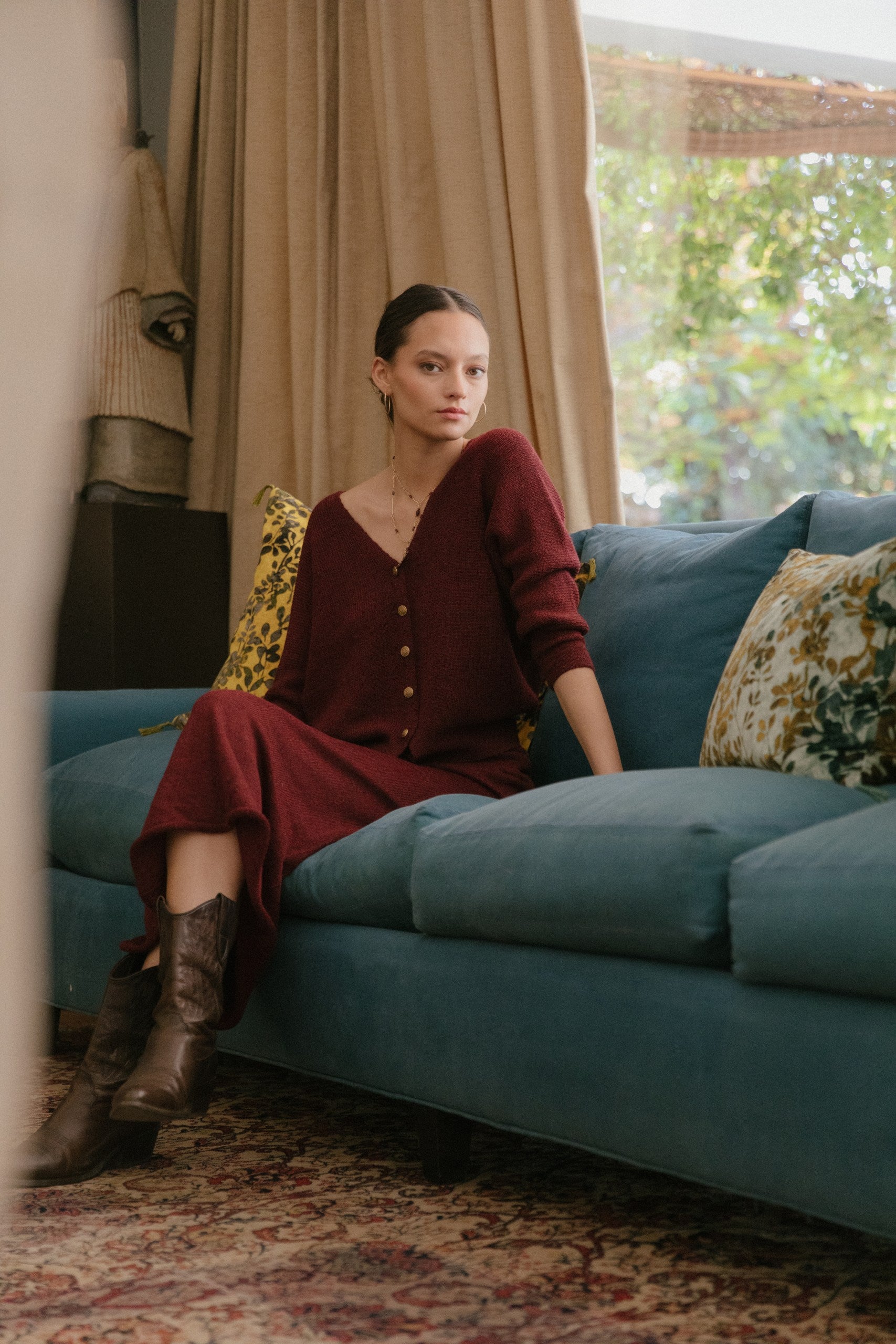 Cardigan Merly · Cranberry