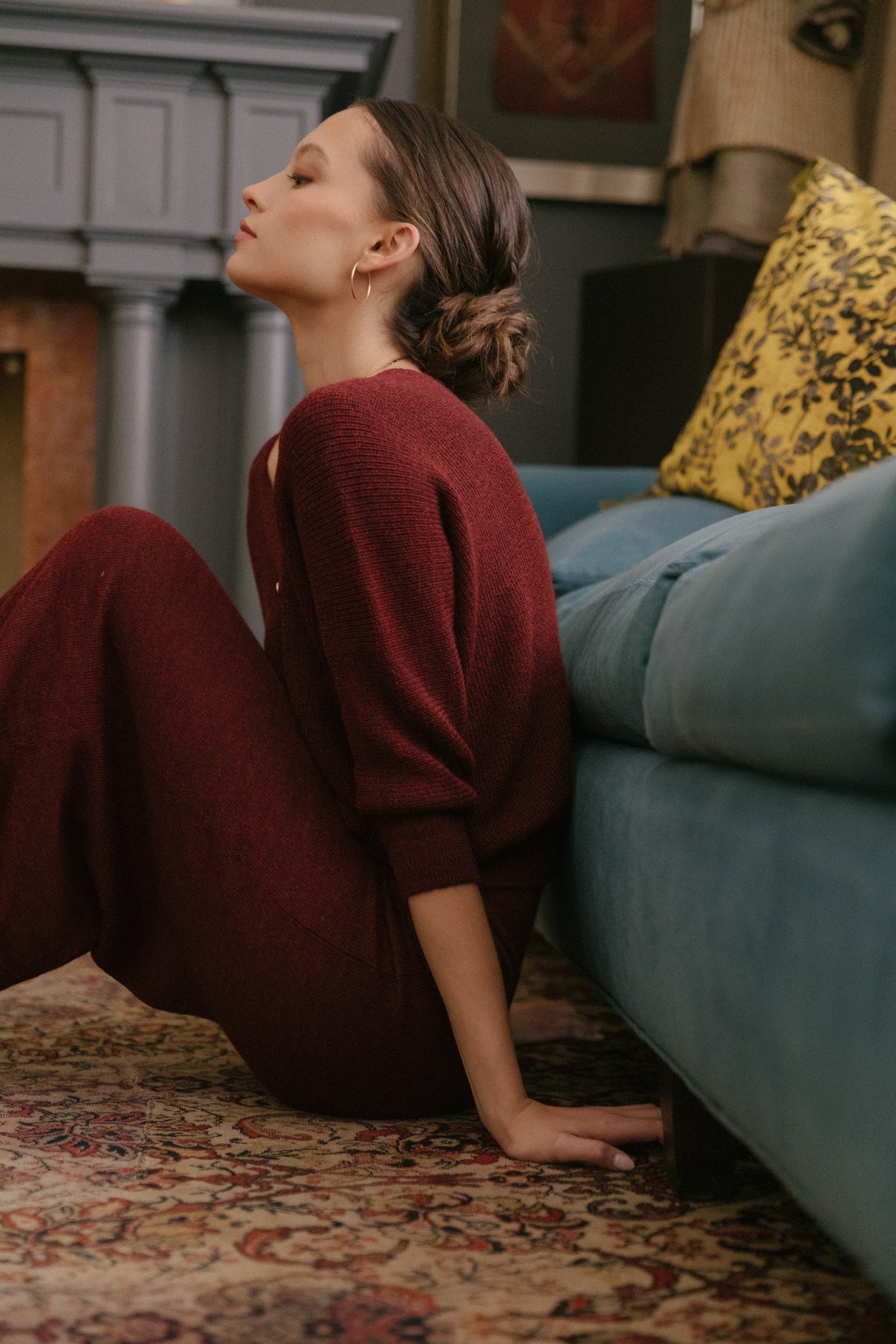 Cardigan Merly · Cranberry