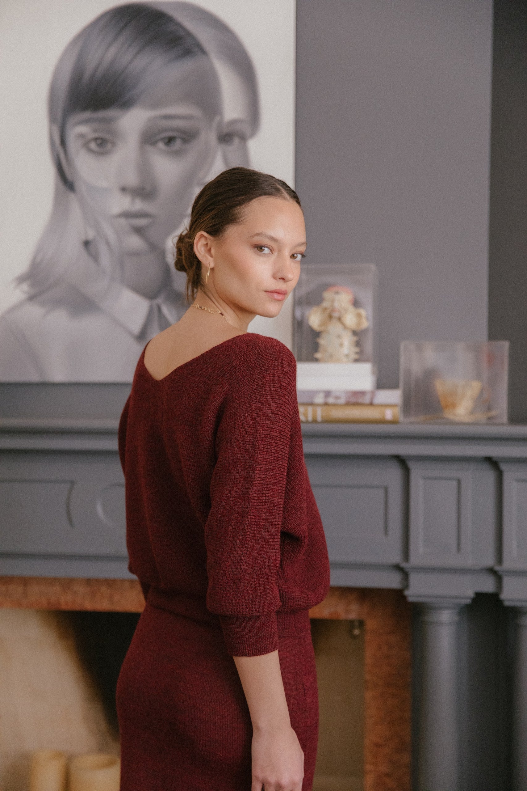 Cardigan Merly · Cranberry
