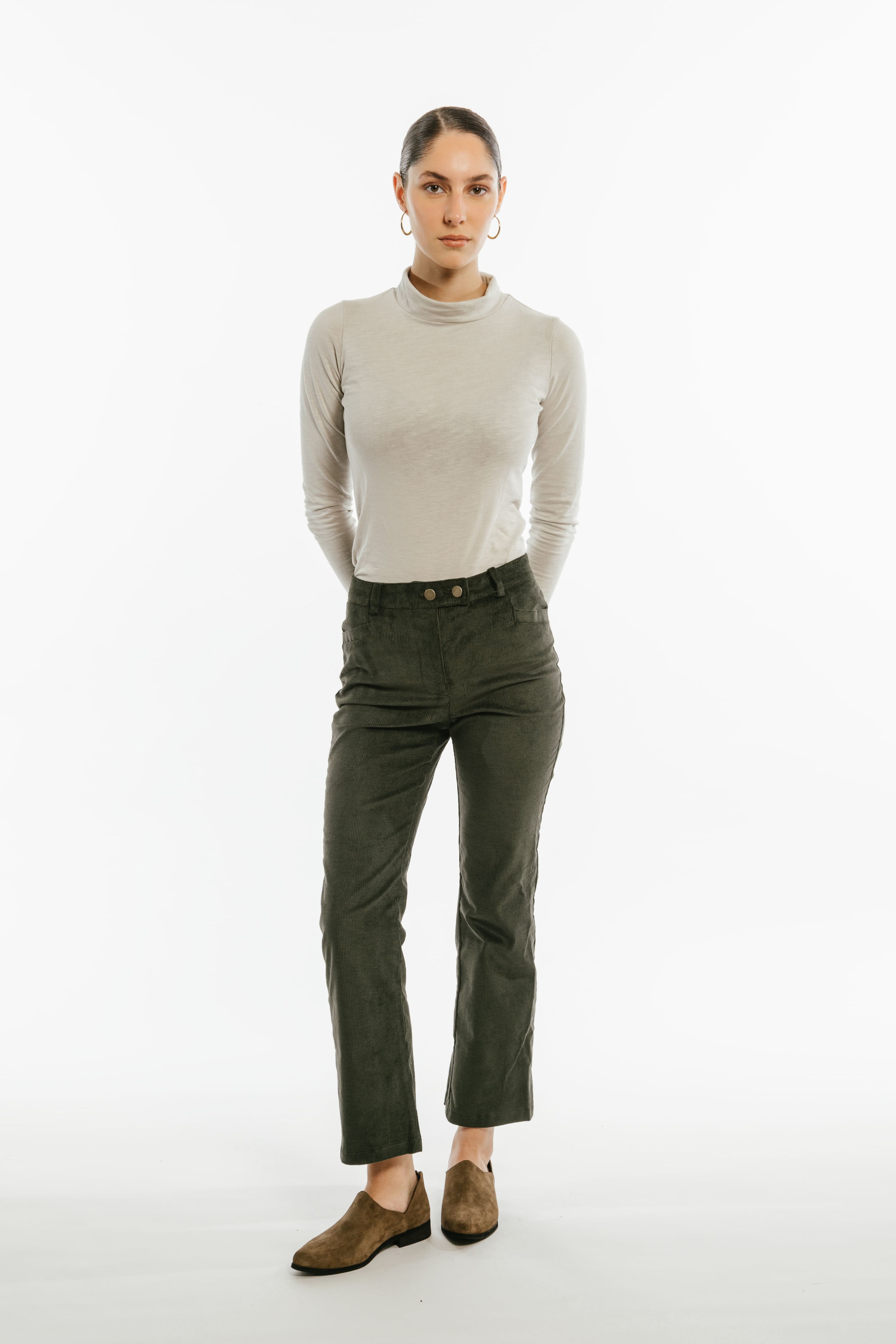 Pantalon Cordu · Musgo