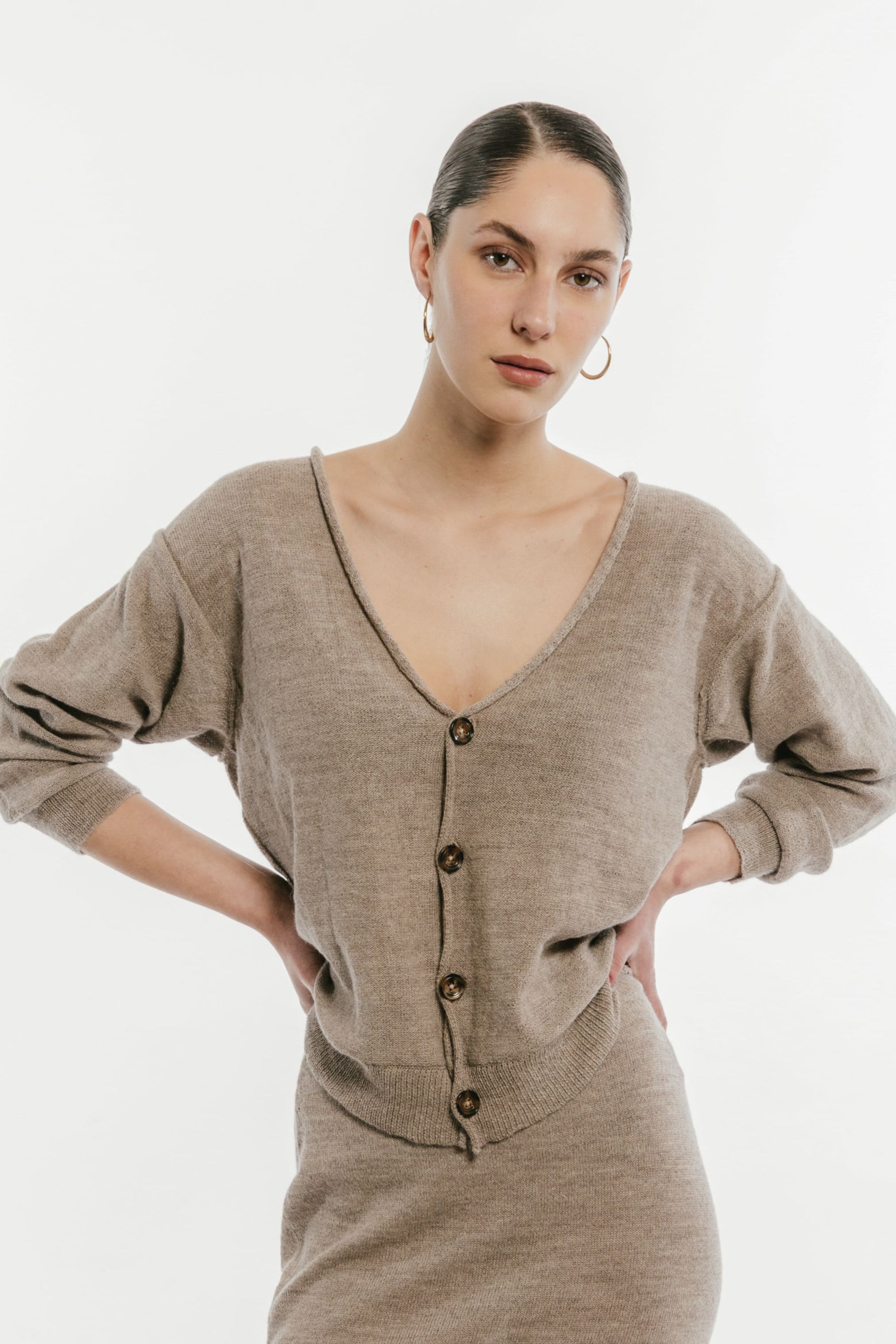 Cardigan Viena · Nacar
