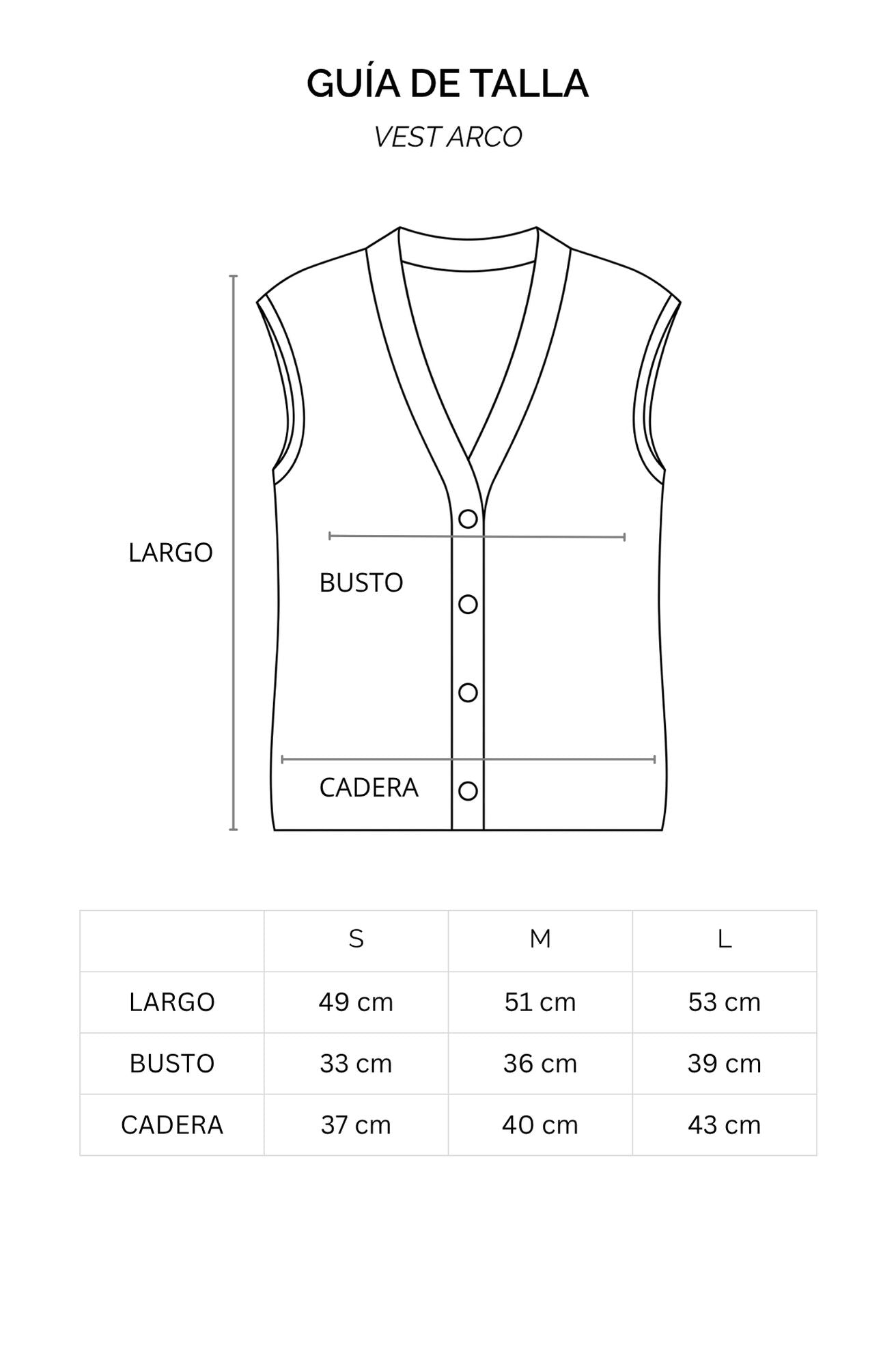 Vest Arco · Gardenia