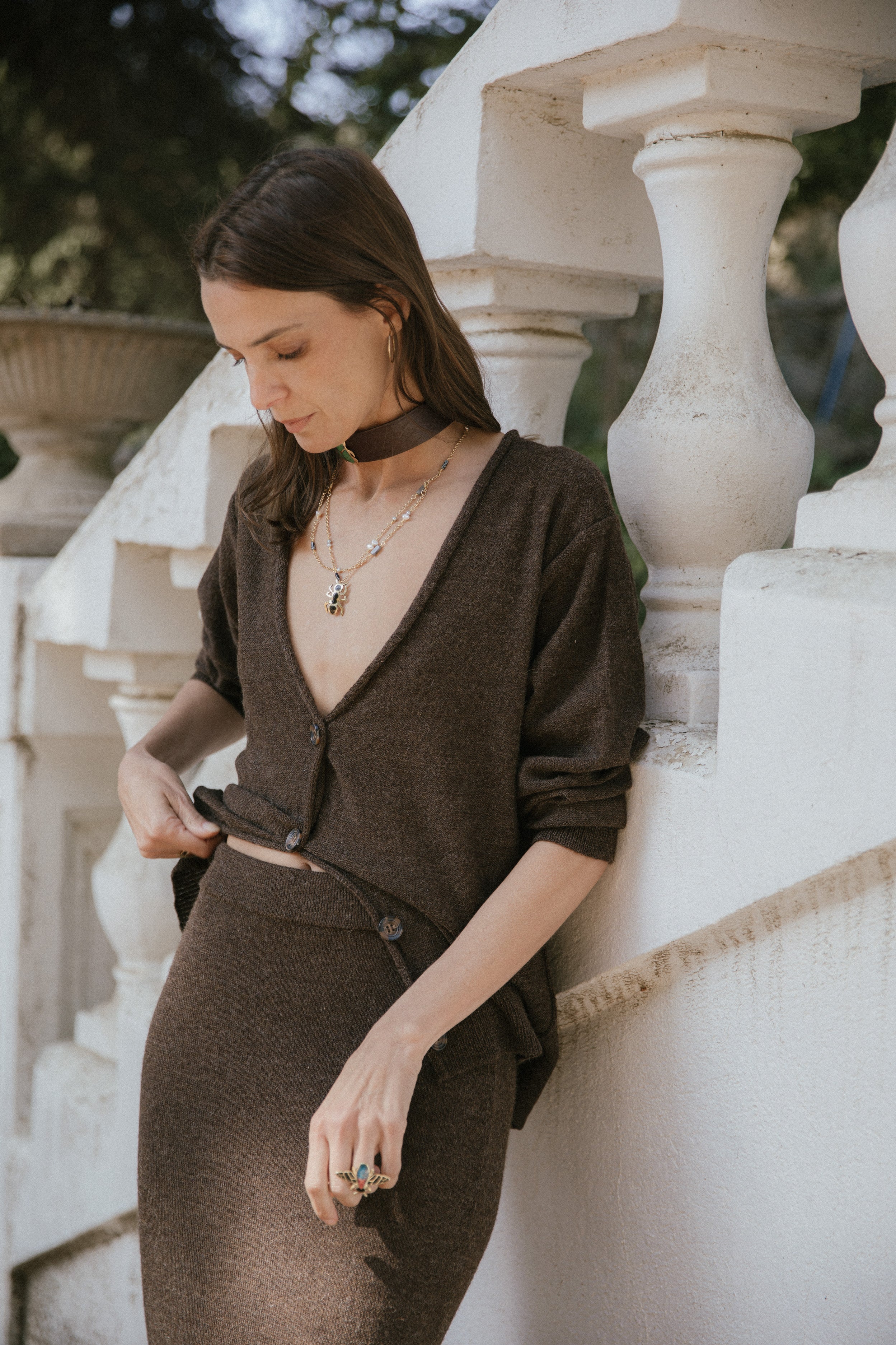 Cardigan Viena · Chocolate