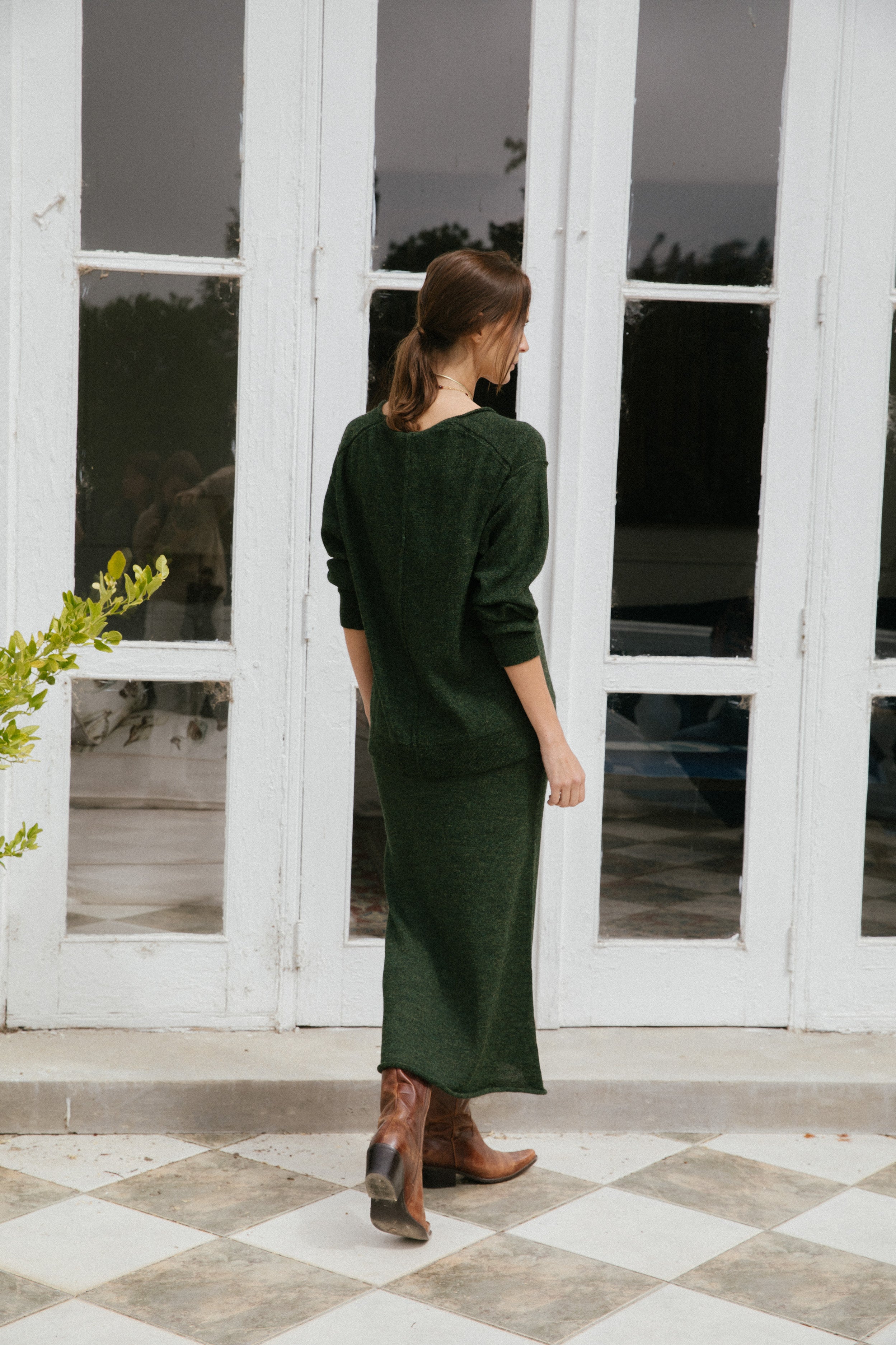Falda Viena · Verde Pino
