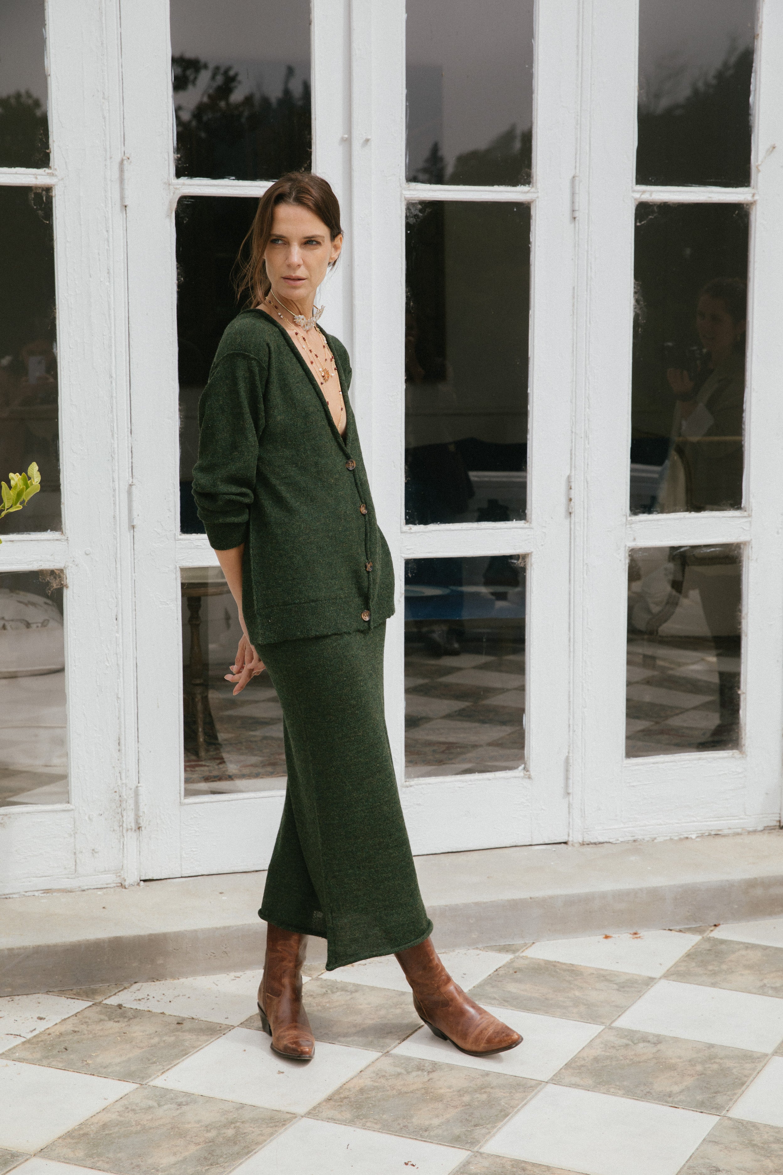 Falda Viena · Verde Pino