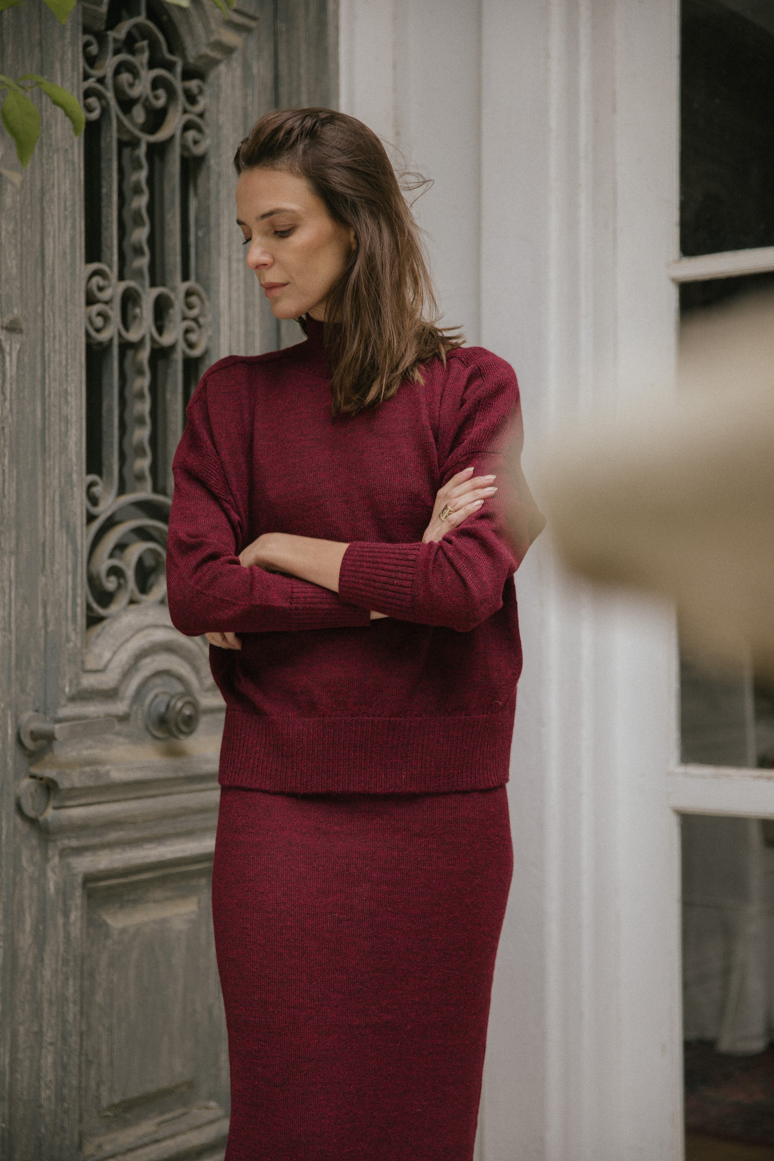 Sweater Viena · Cranberry