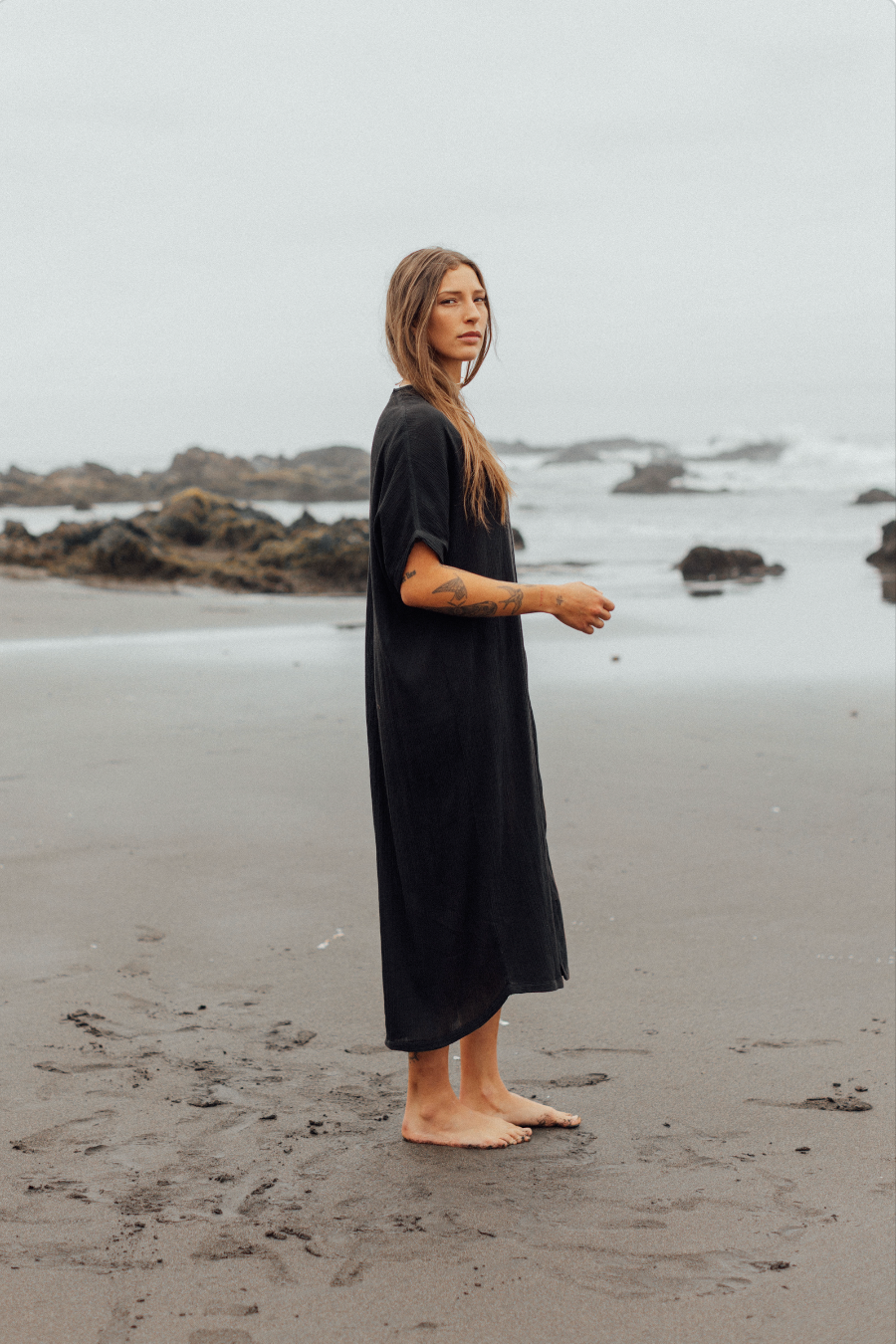 Vestido Uluru  · Negro