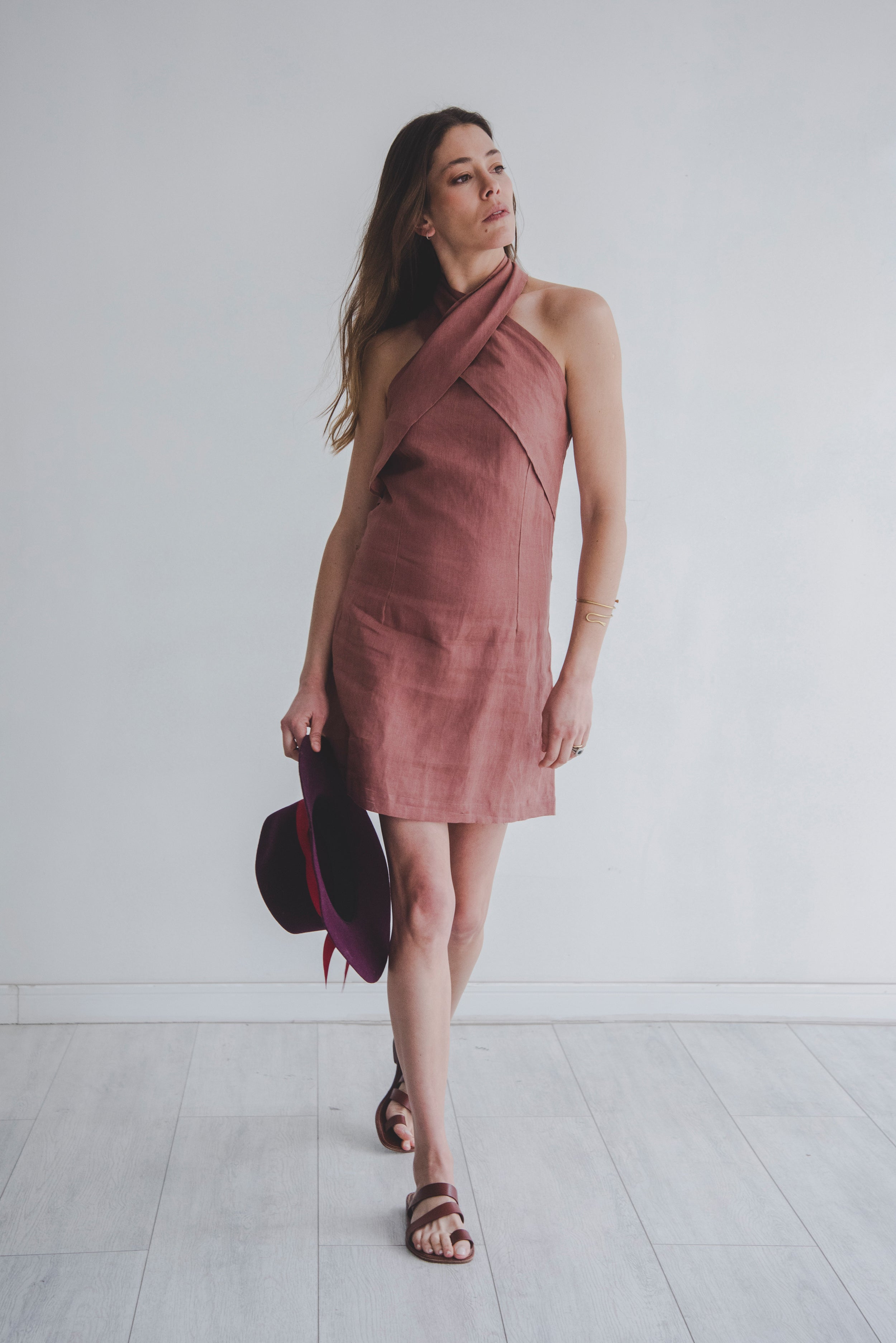 Mini Vestido Rio  · Rosa Viejo