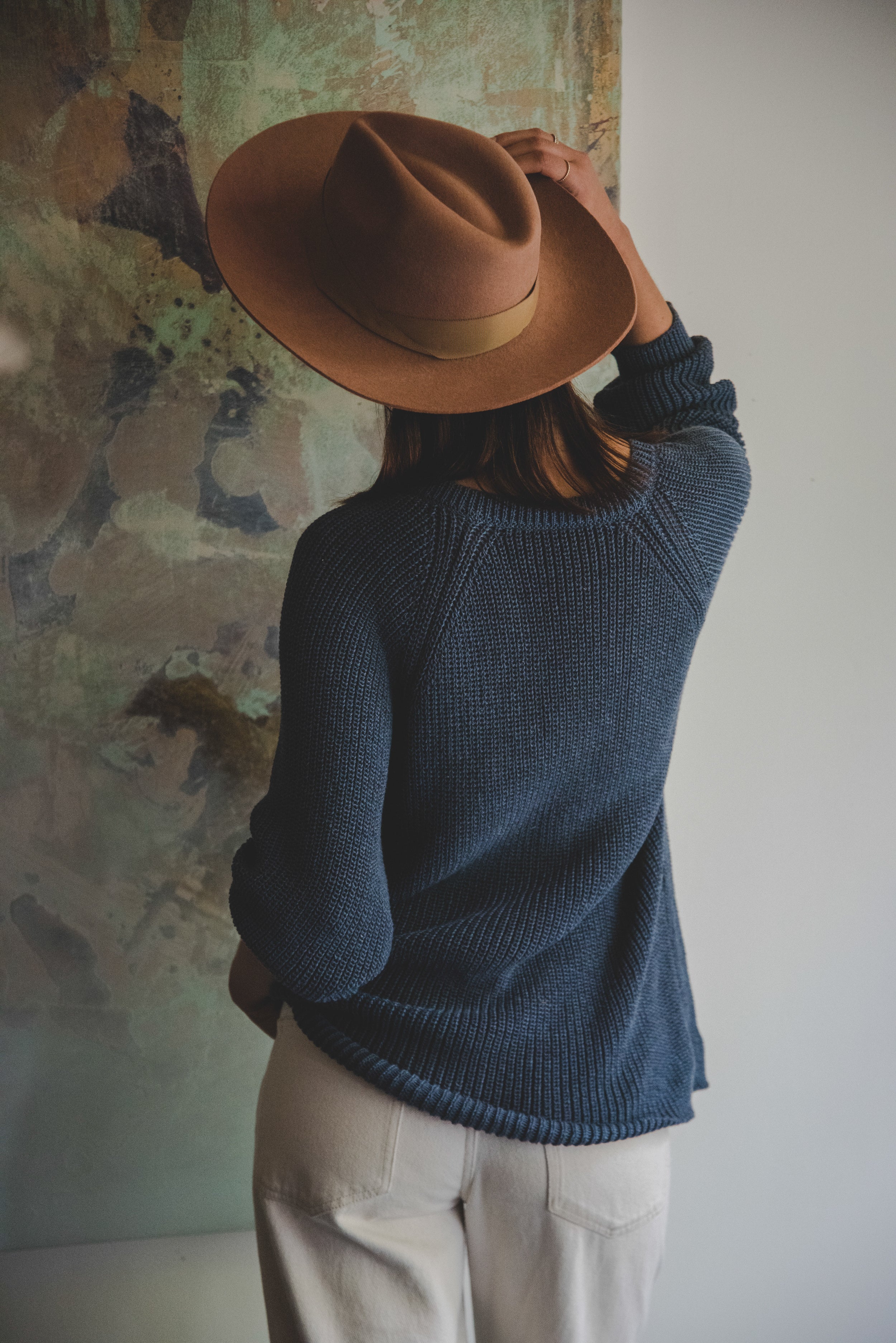 Cardigan Ema · Azul Piedra