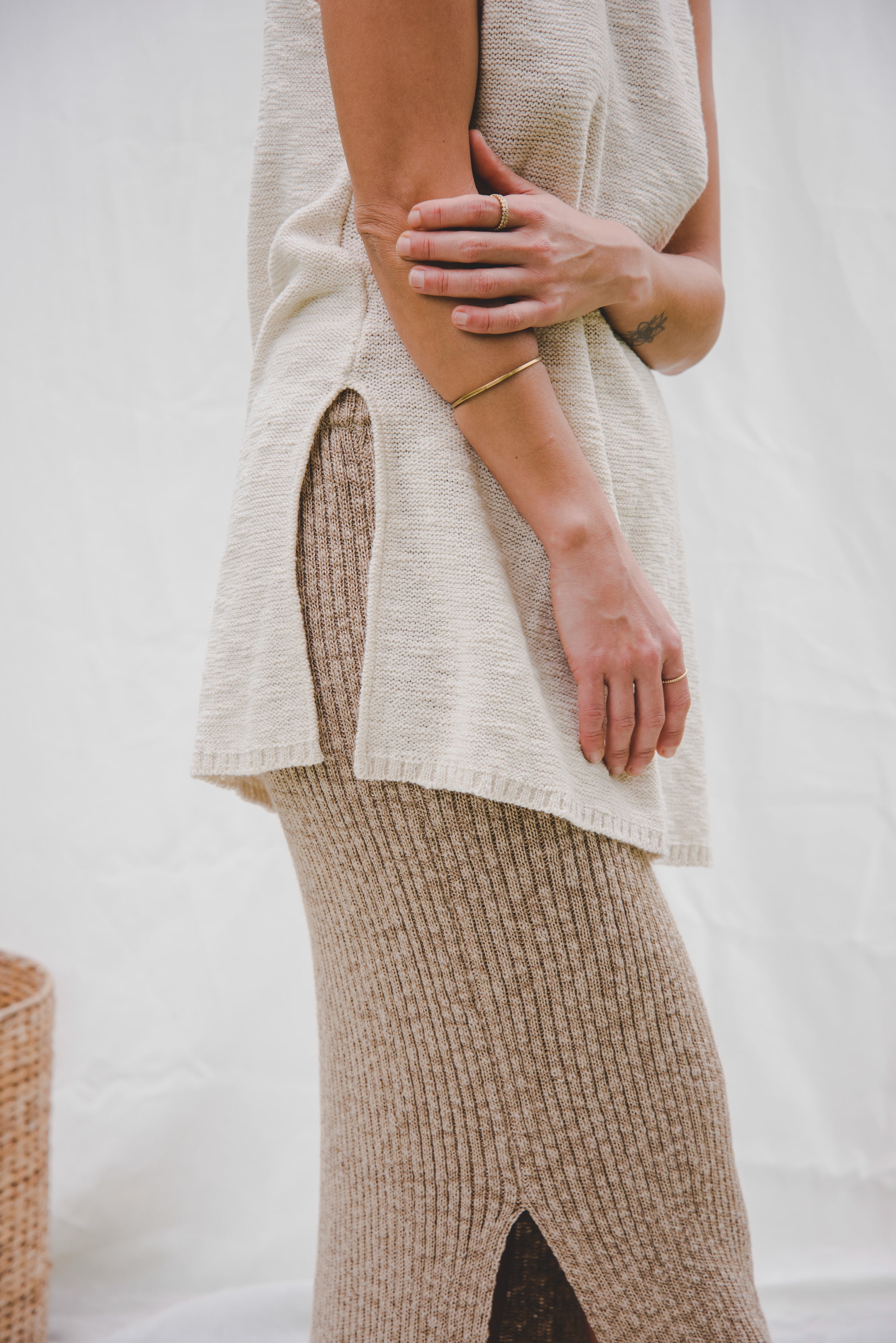 Falda Sici · Caramelo